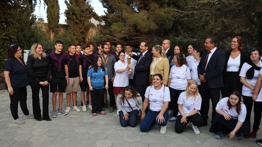 נשיא המדינה יצחק הרצוג פותח את שבוע הספיישל אולימפיקס