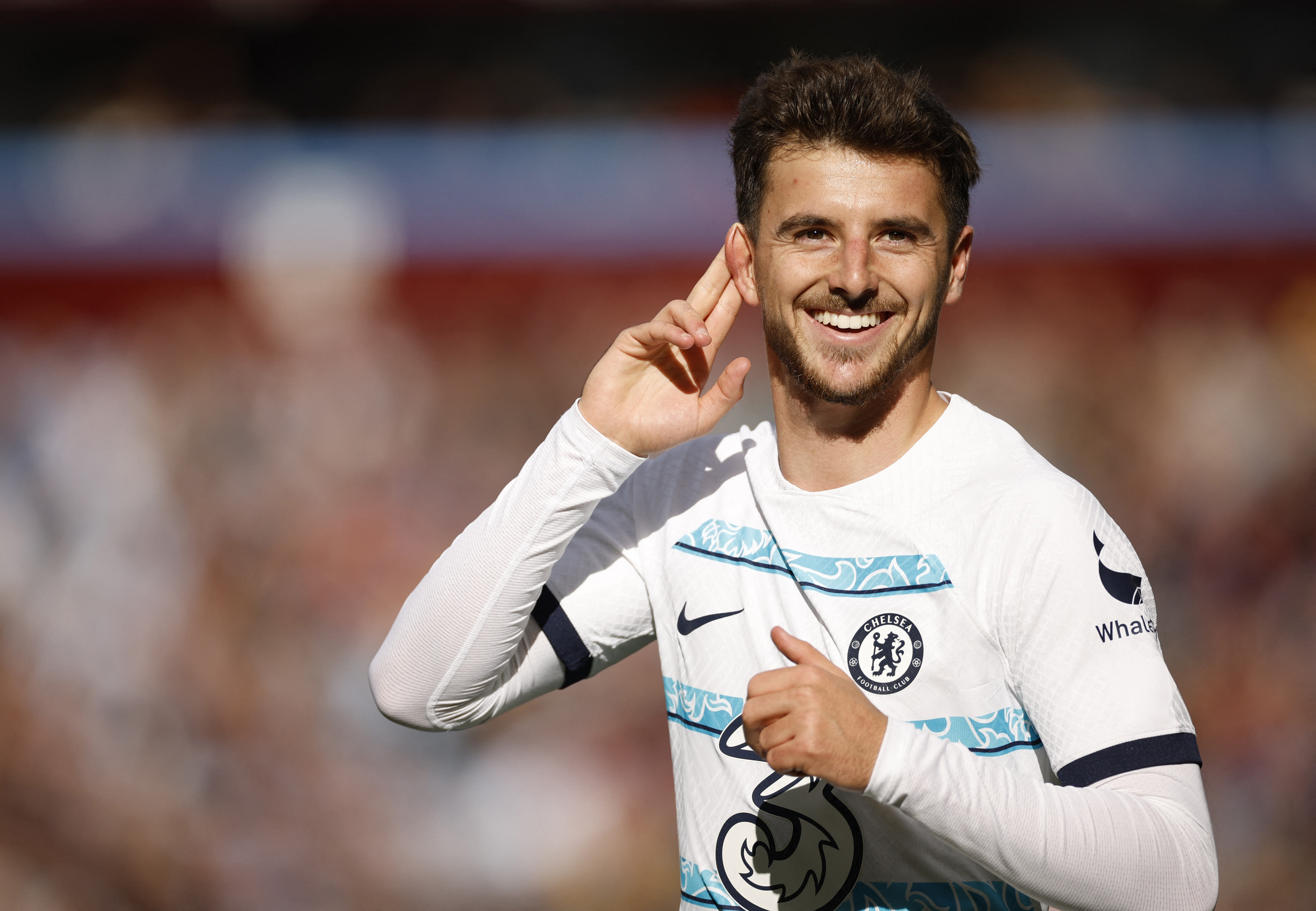 מייסון מאונט שחקן צ'לסי חוגג שער