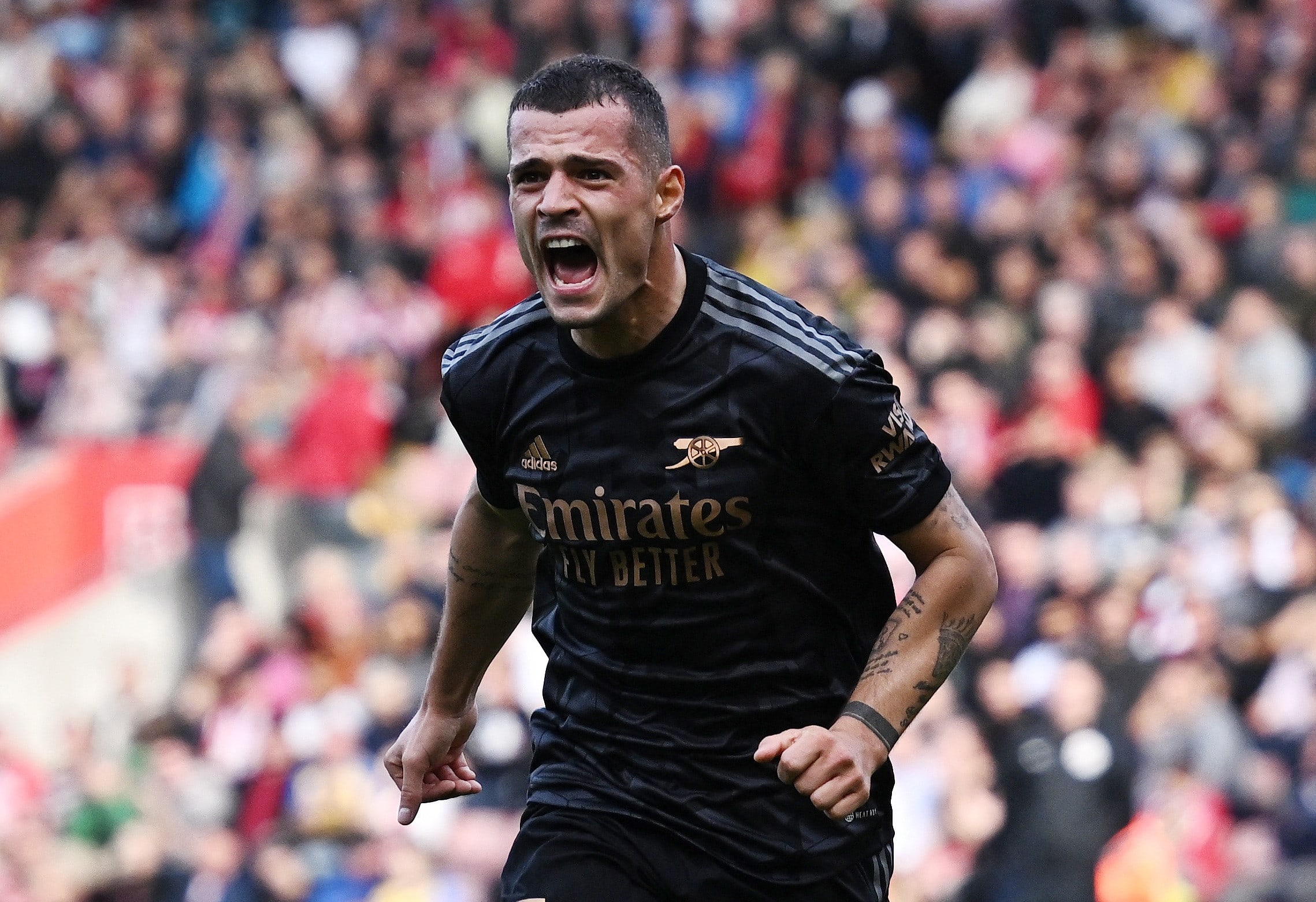 גרניט ג'אקה, שחקן ארסנל חוגג