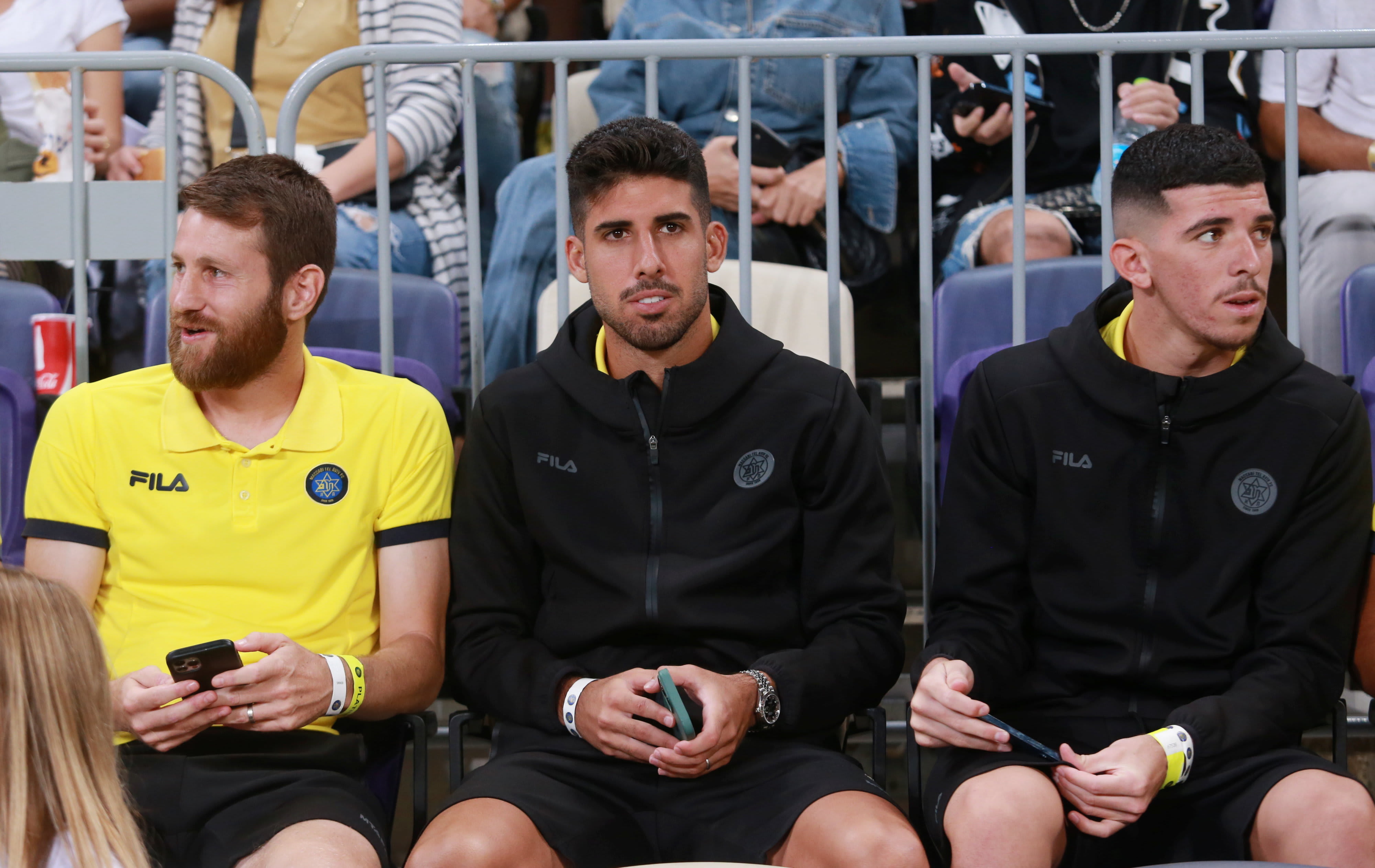 שחקני מכבי תל אביב דור תורג'מן, יונתן כהן, שרן ייני