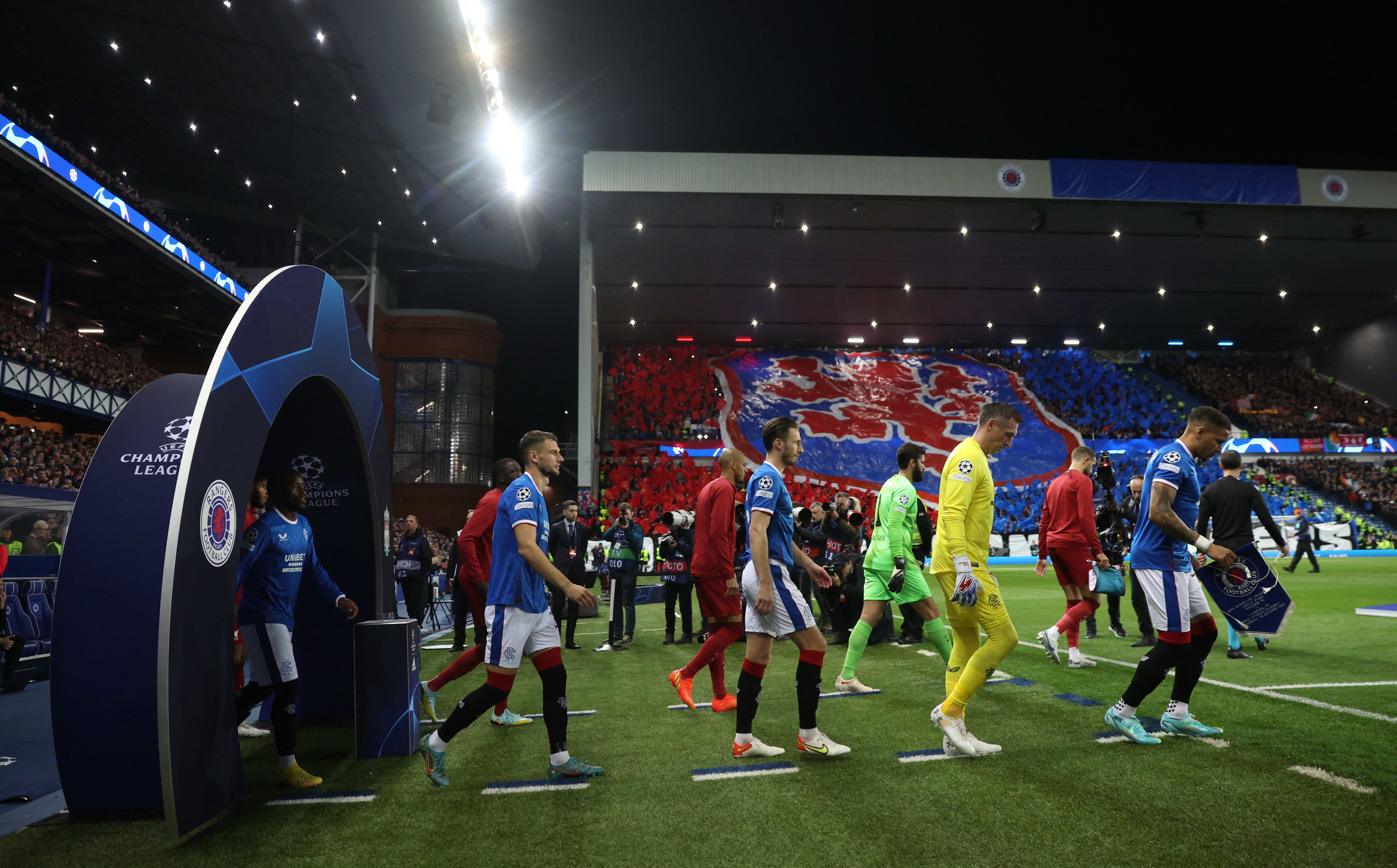 גלזגו ריינג'רס עולה למשחק מול ליברפול בליגת האלופות