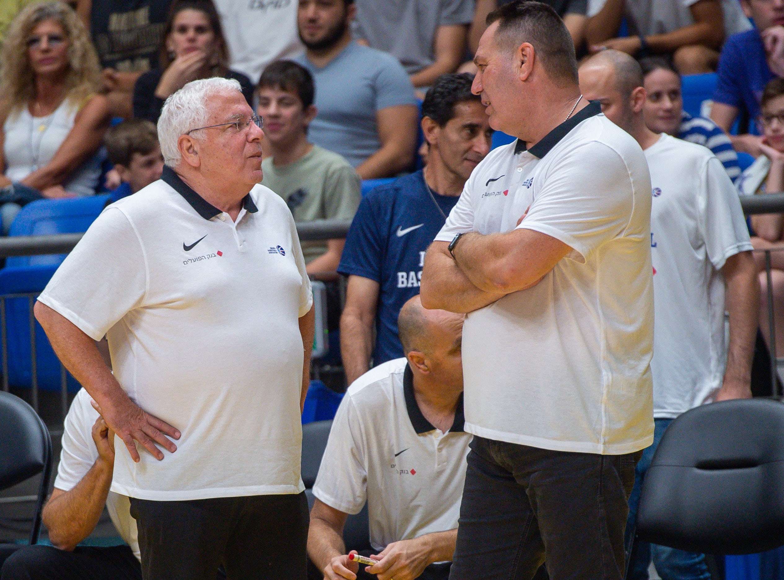 פיני גרשון עם מאמן נבחרת ישראל גיא גודס