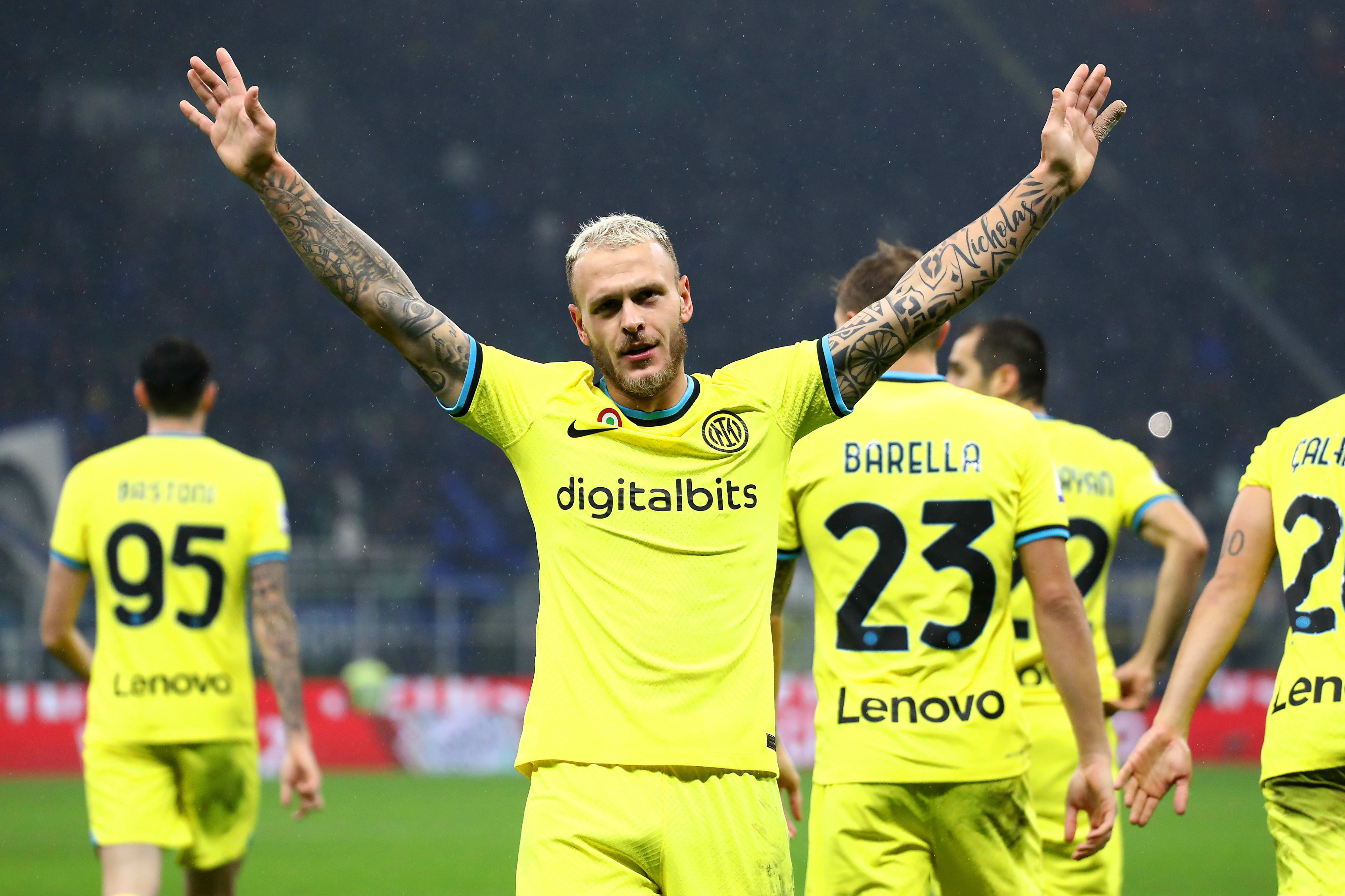 פדריקו דימרקו, שחקן אינטר חוגג