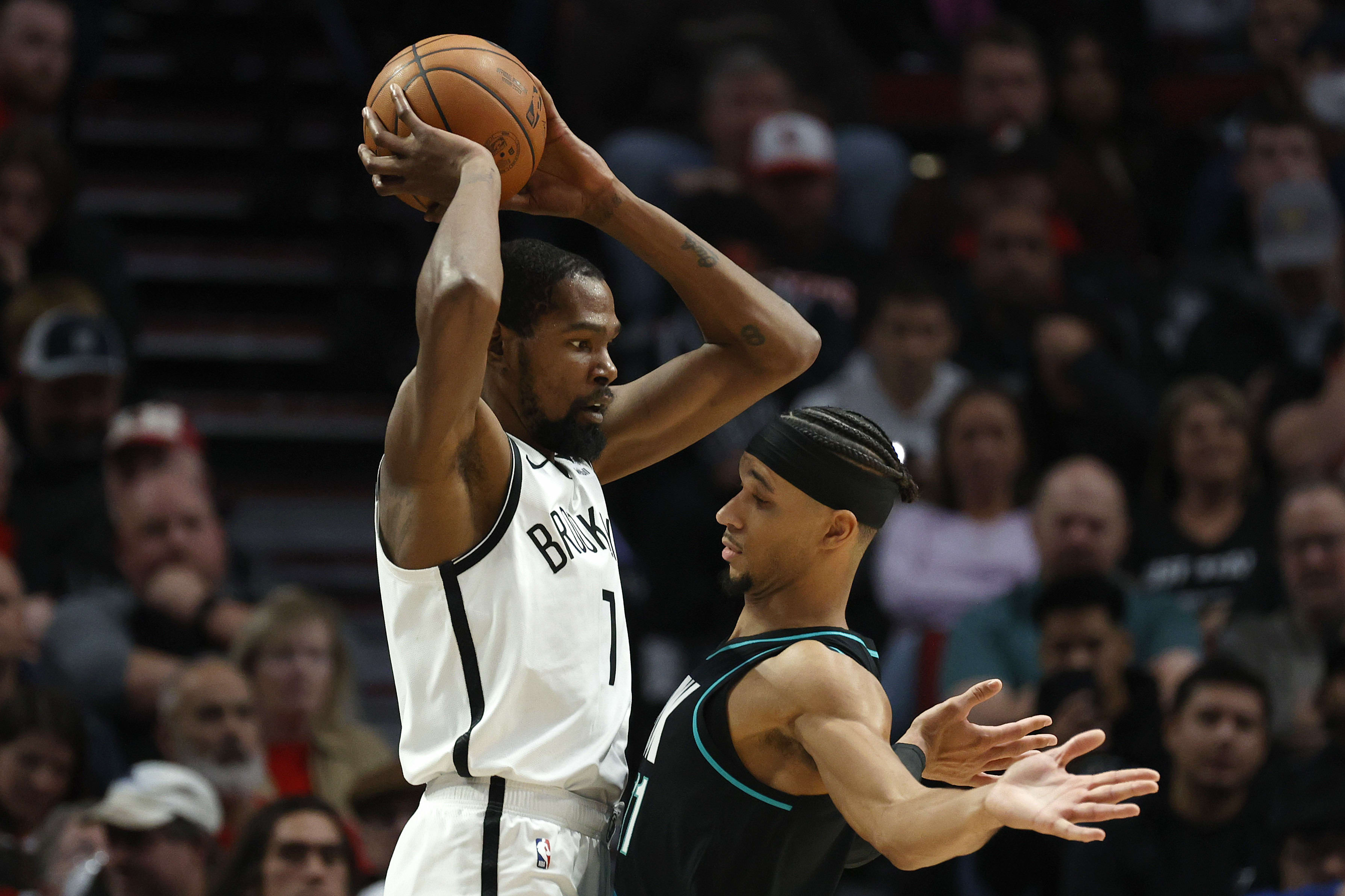 קווין דוראנט, ברוקלין נטס, מול ג'וש הארט, פורטלנד בלייזרס