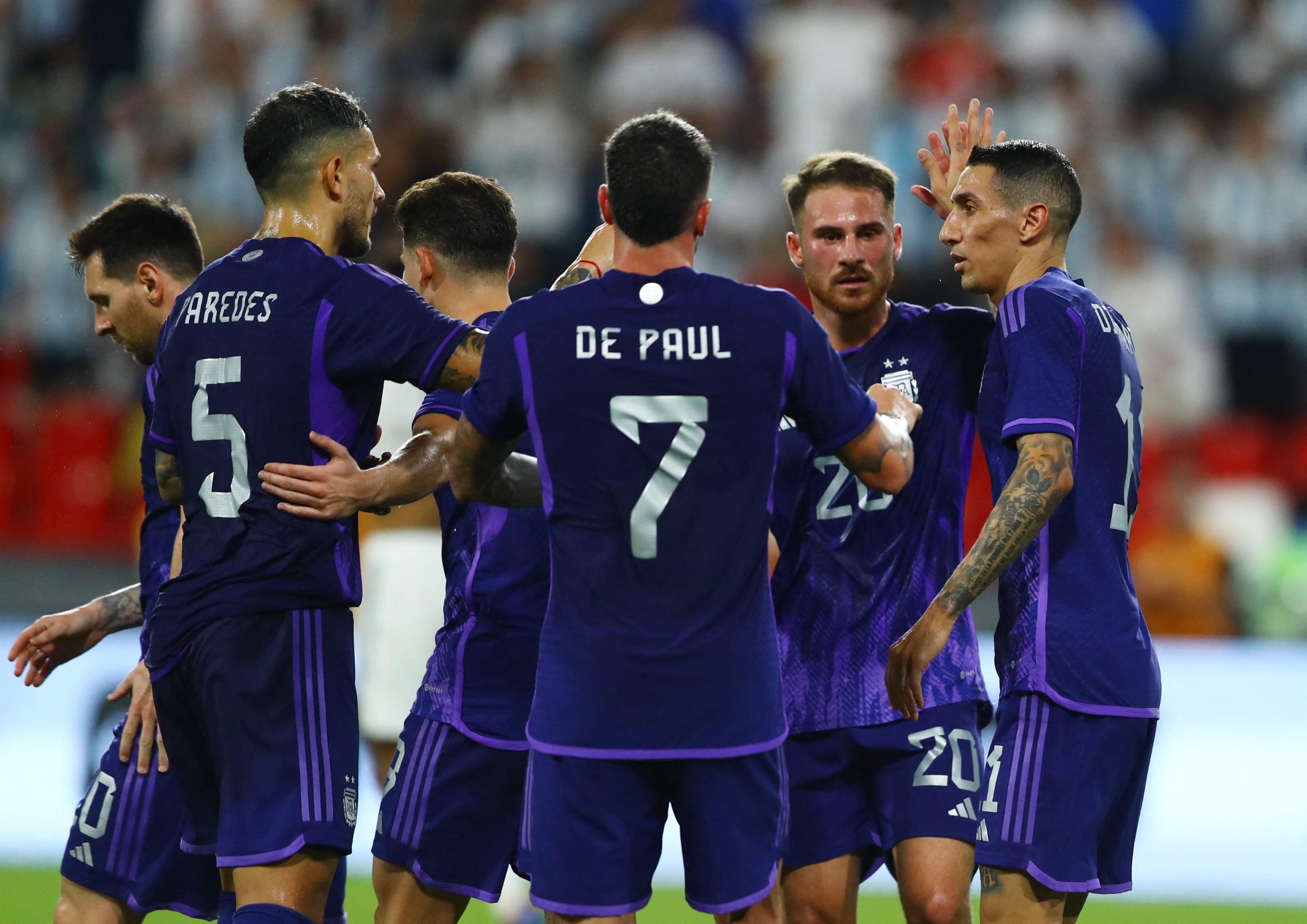 אנחל די מריה נבחרת ארגנטינה חגיגה