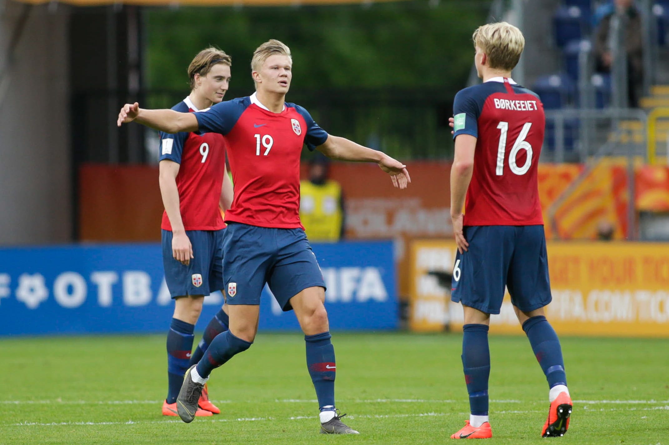 ארלינג הולאנד שחקן נבחרת נורבגיה עד גיל 20