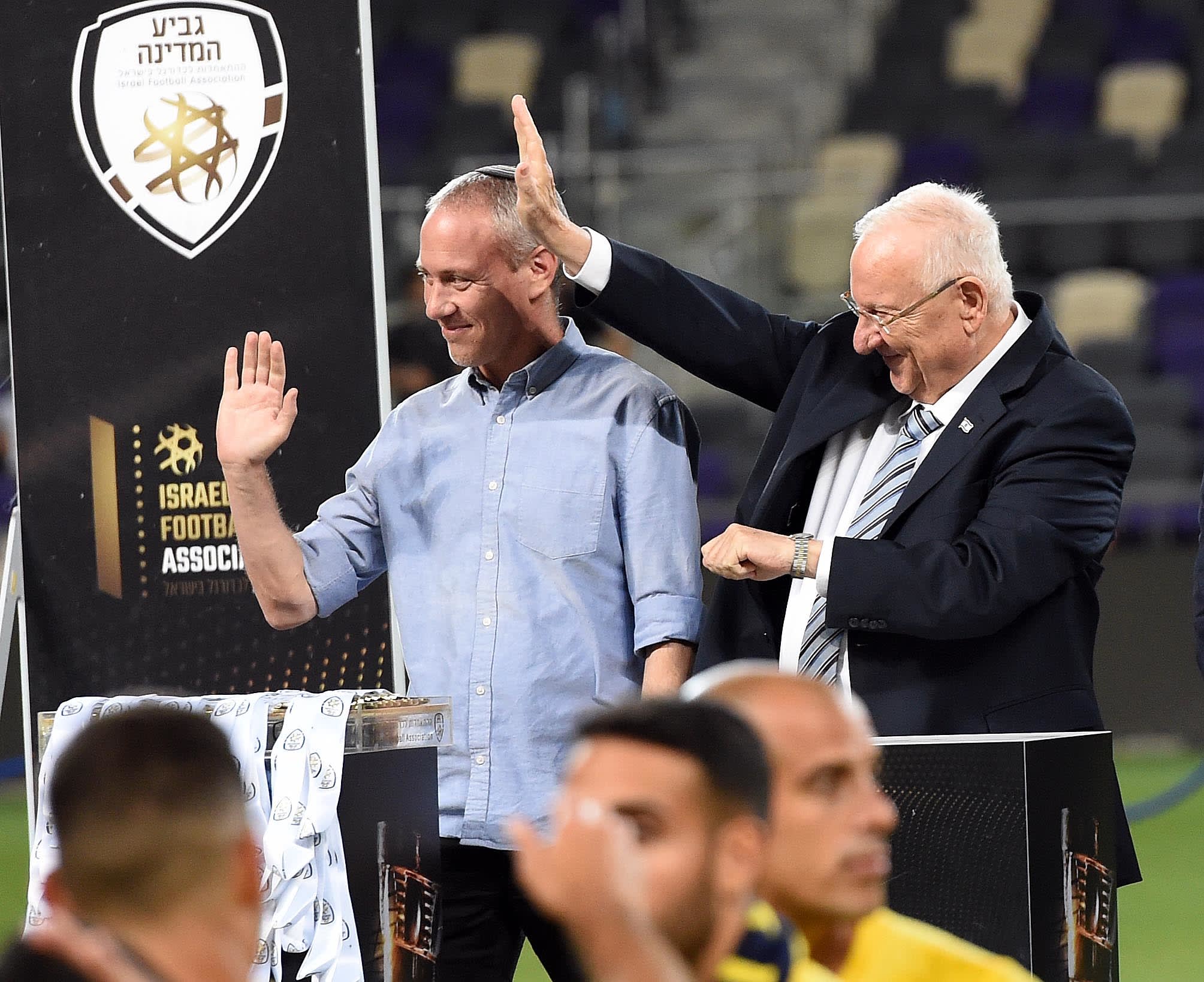 נשיא המדינה ראובן (רובי) ריבלין עם שר התרבות והספורט חילי טרופר