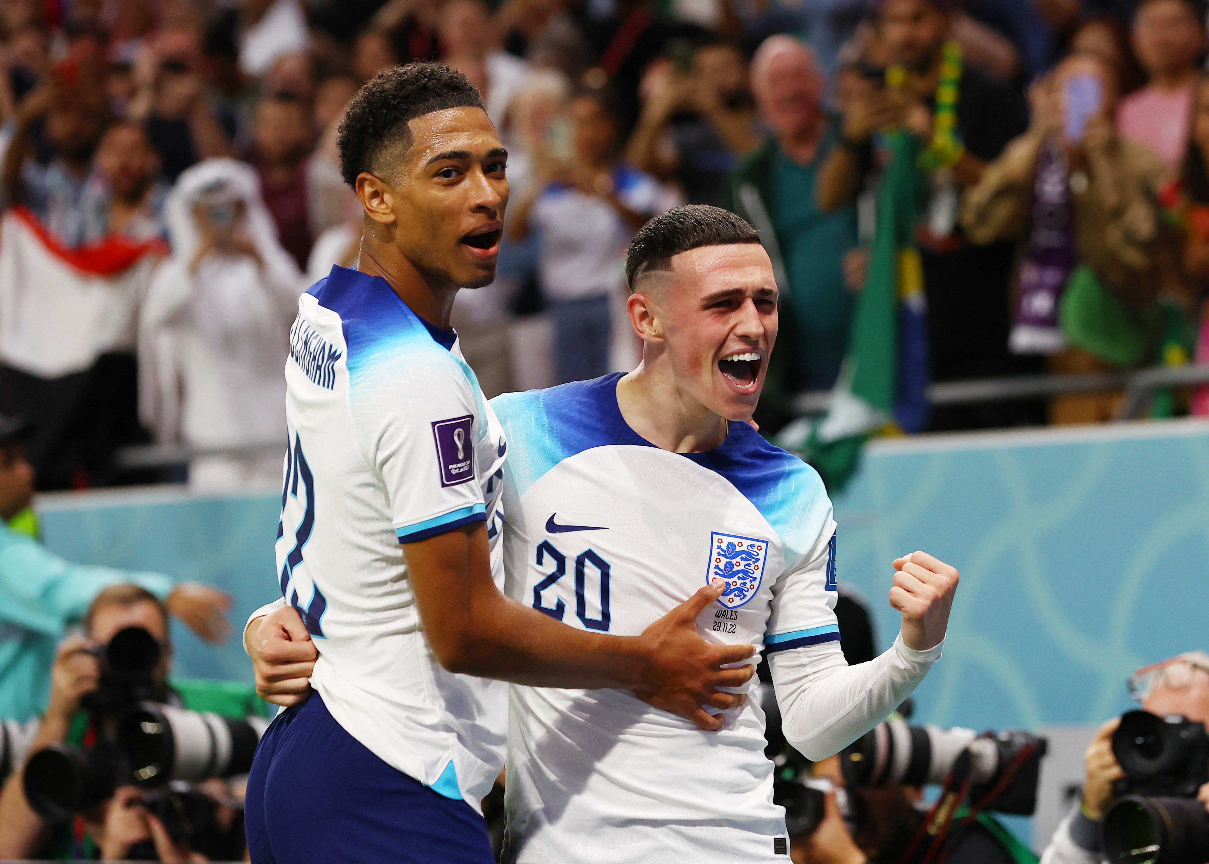 פיל פודן, שחקן נבחרת אנגליה לצד ג'וד בלינגהאם