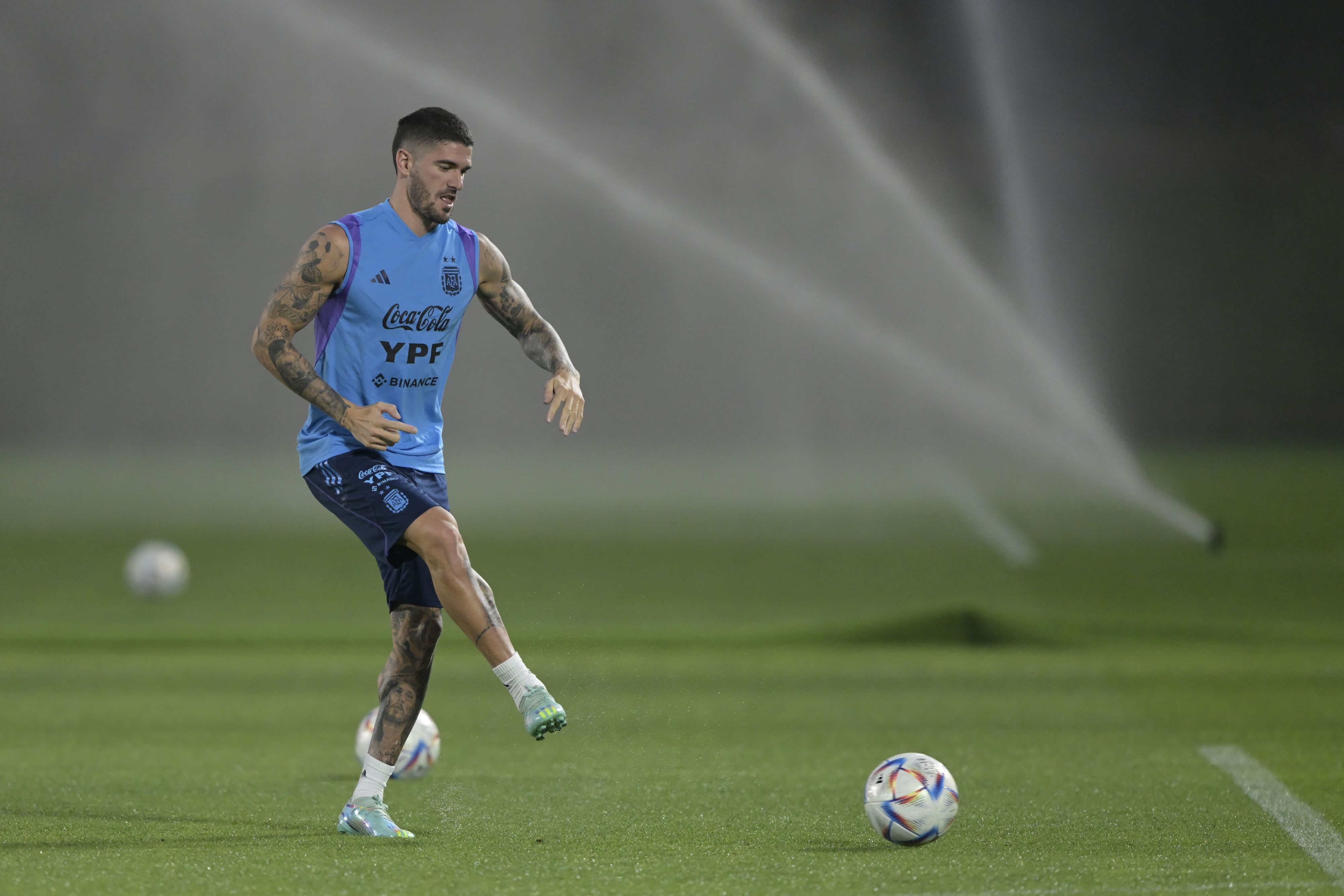 רודריגו דה פול באימון נבחרת ארגנטינה