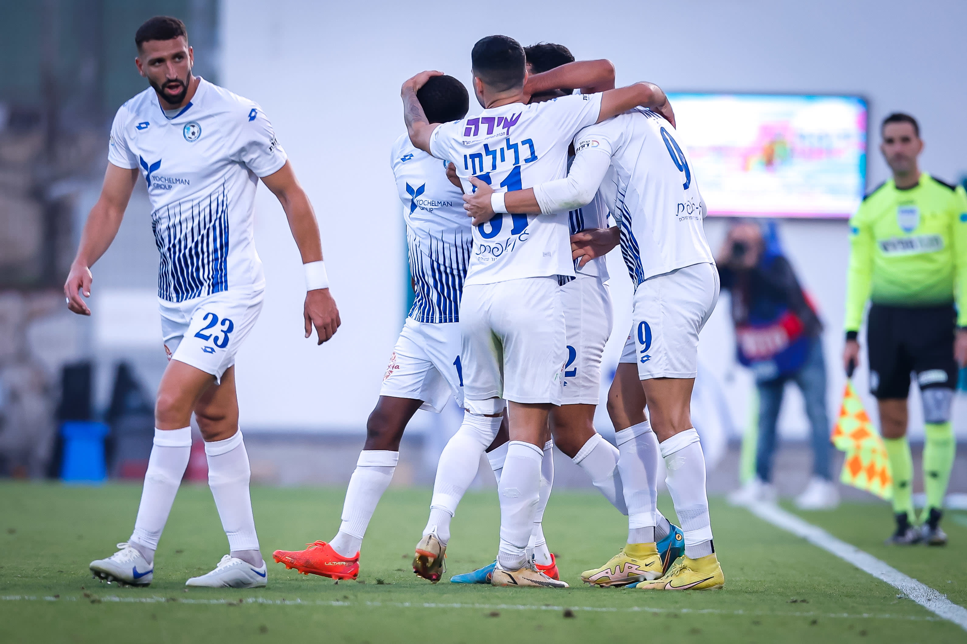 שחקני עירוני טבריה חוגגים