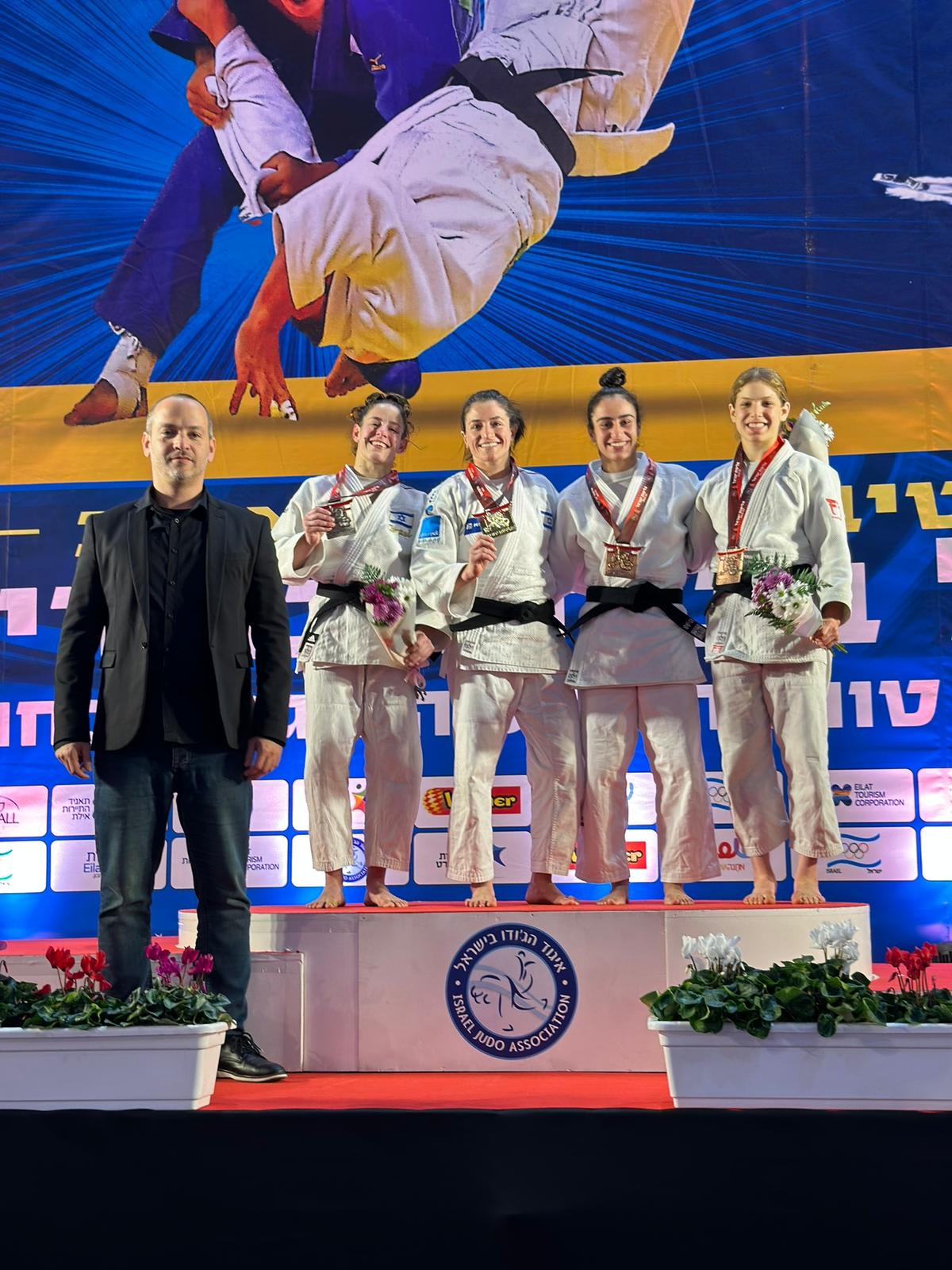 אליפות ישראל בג'ודו, המדליסטיות עד 57 ק