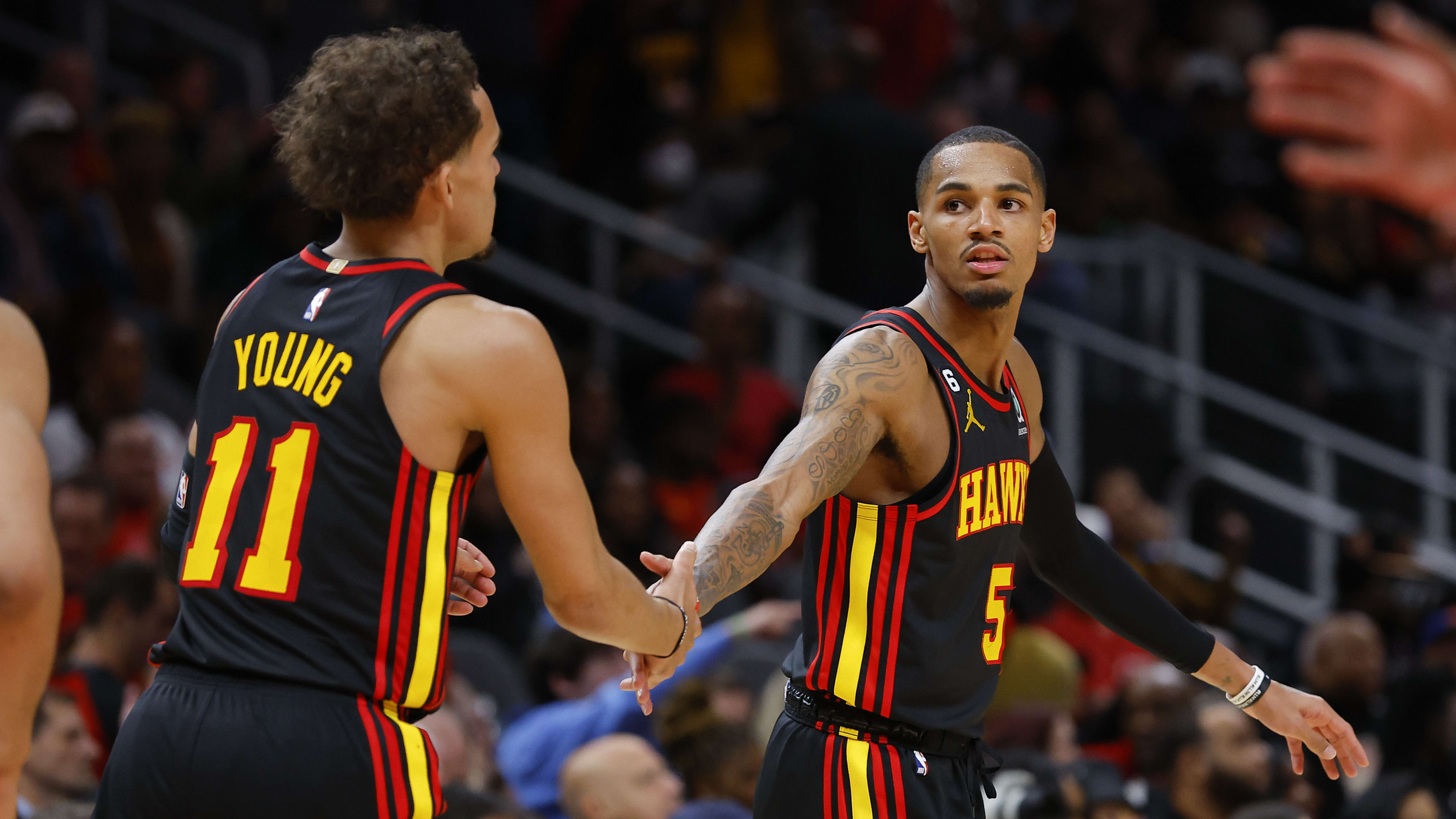 Trae Young, Atlanta Hawks alongside Dejonta Murray