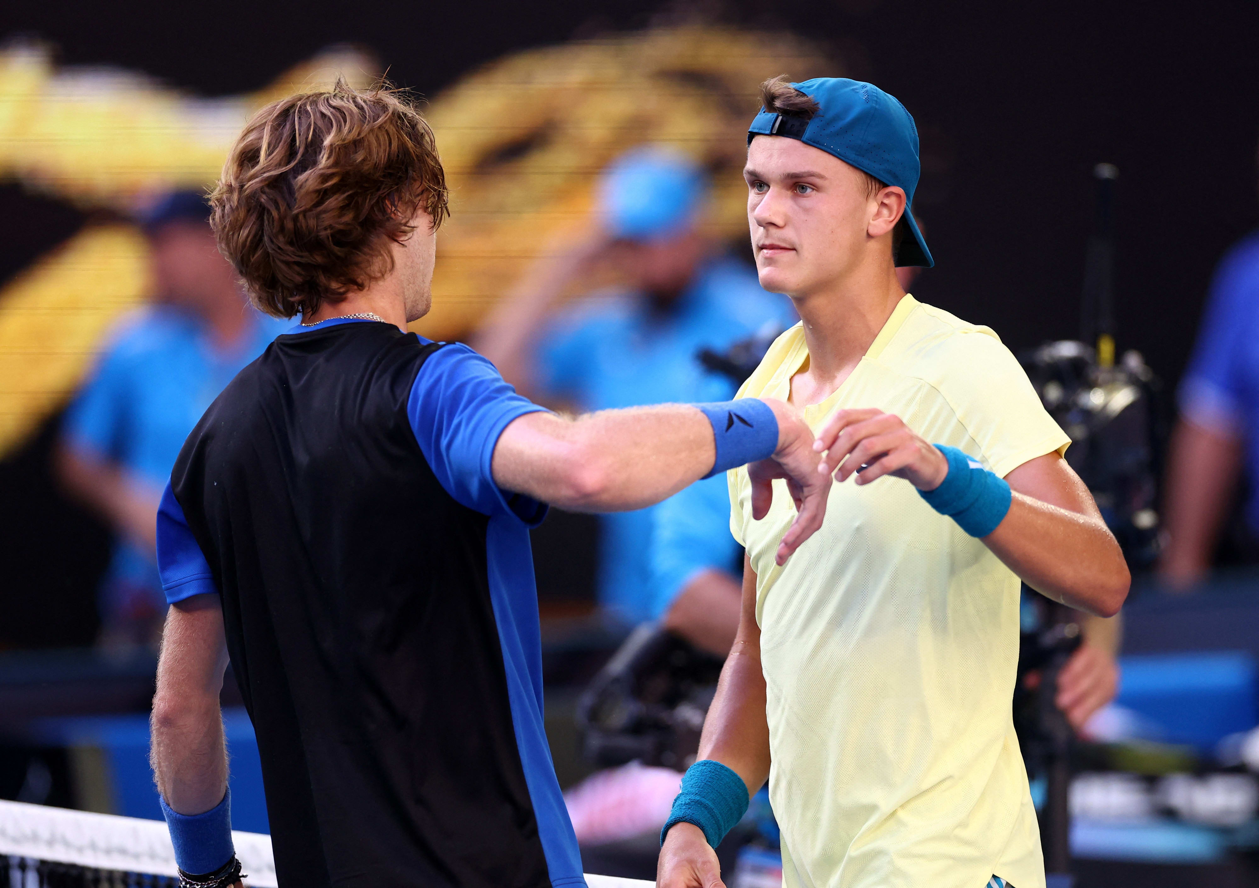 הטניסאי הדני הולגר רונה אחרי ההפסד באוסטרליה לרובלב