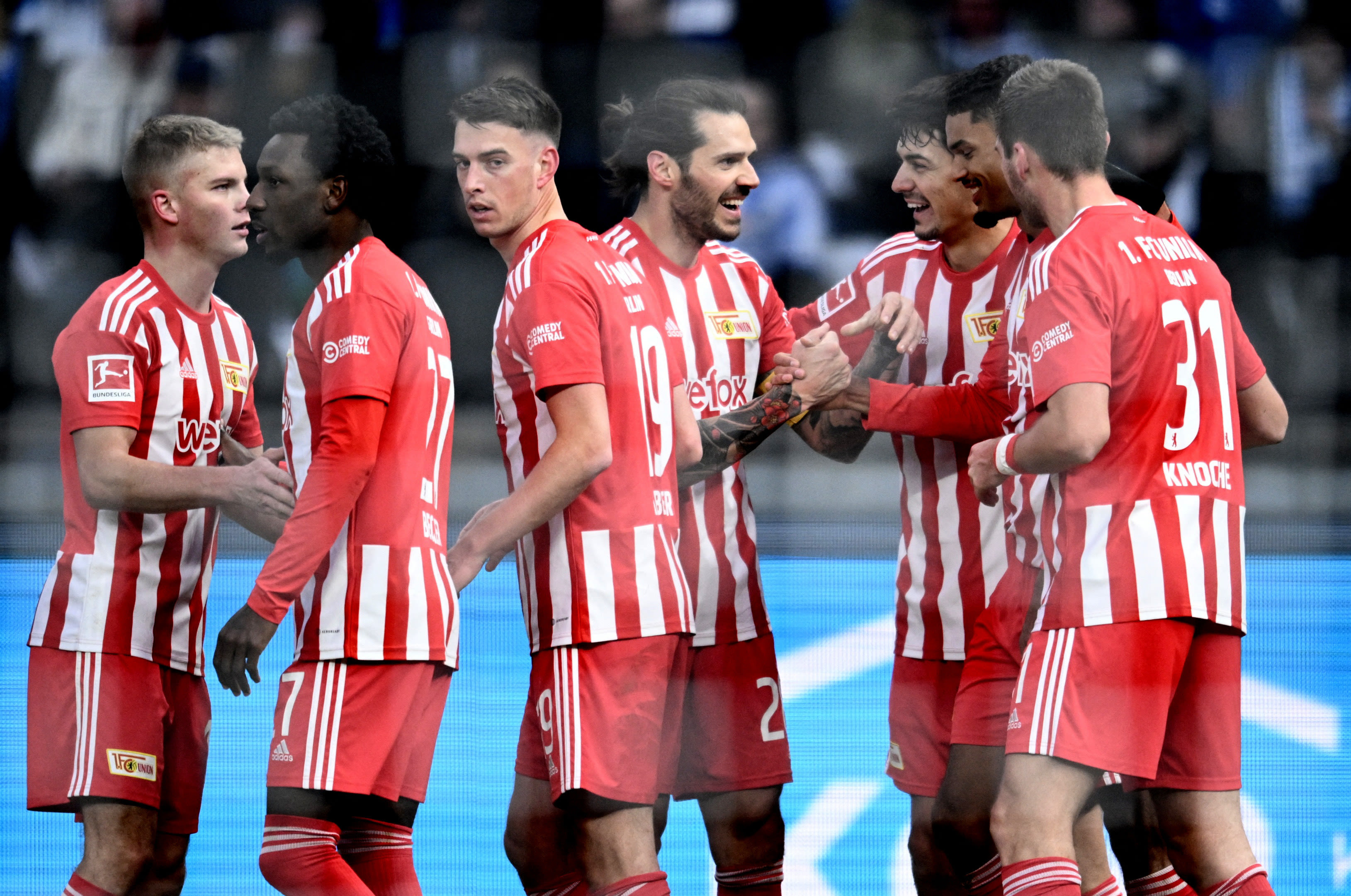 שחקני אוניון ברלין חוגגים שער