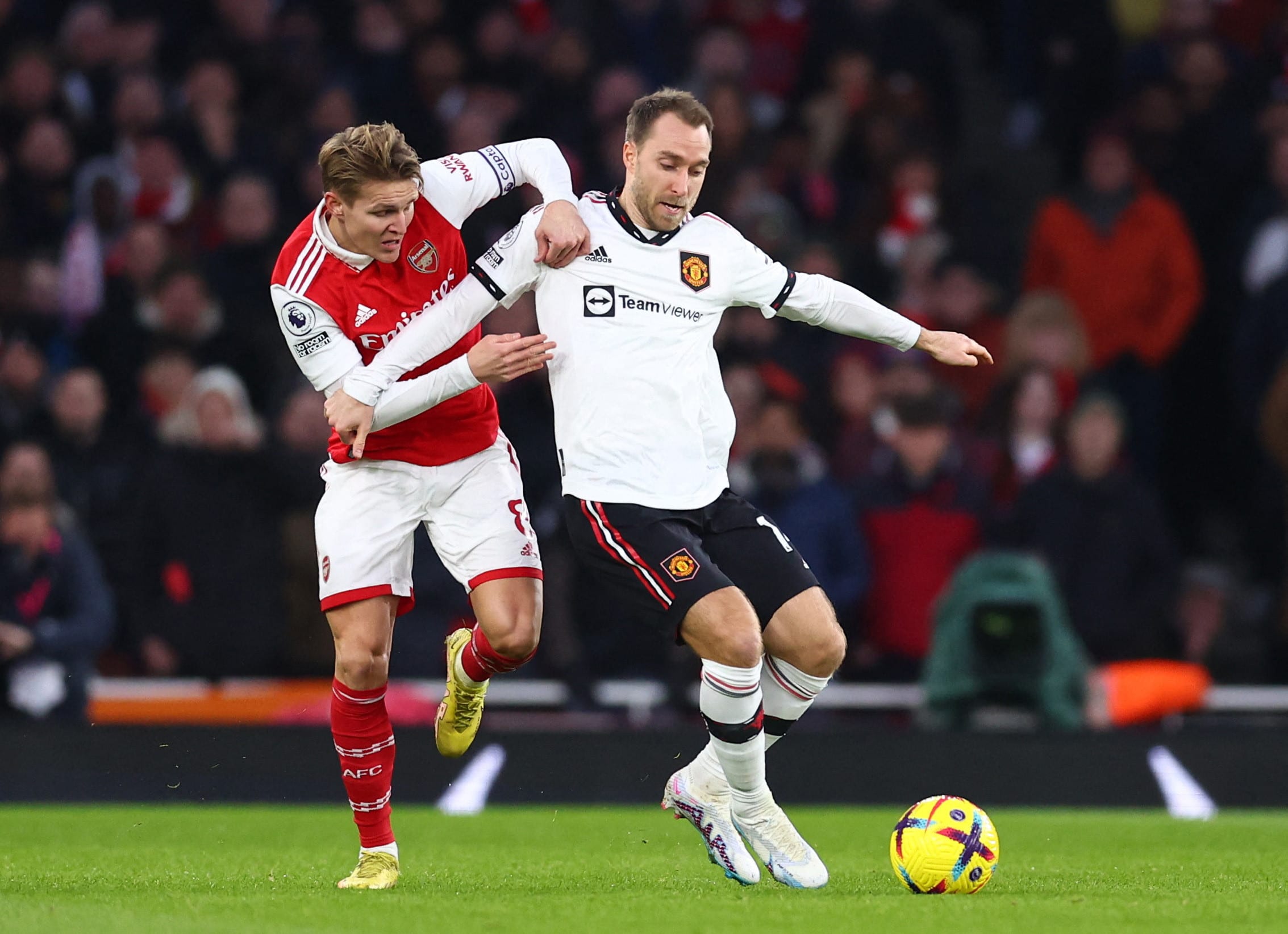 כריסטיאן אריקסן, מנצ'סטר יונייטד, מול מרטין אודגור, ארסנל