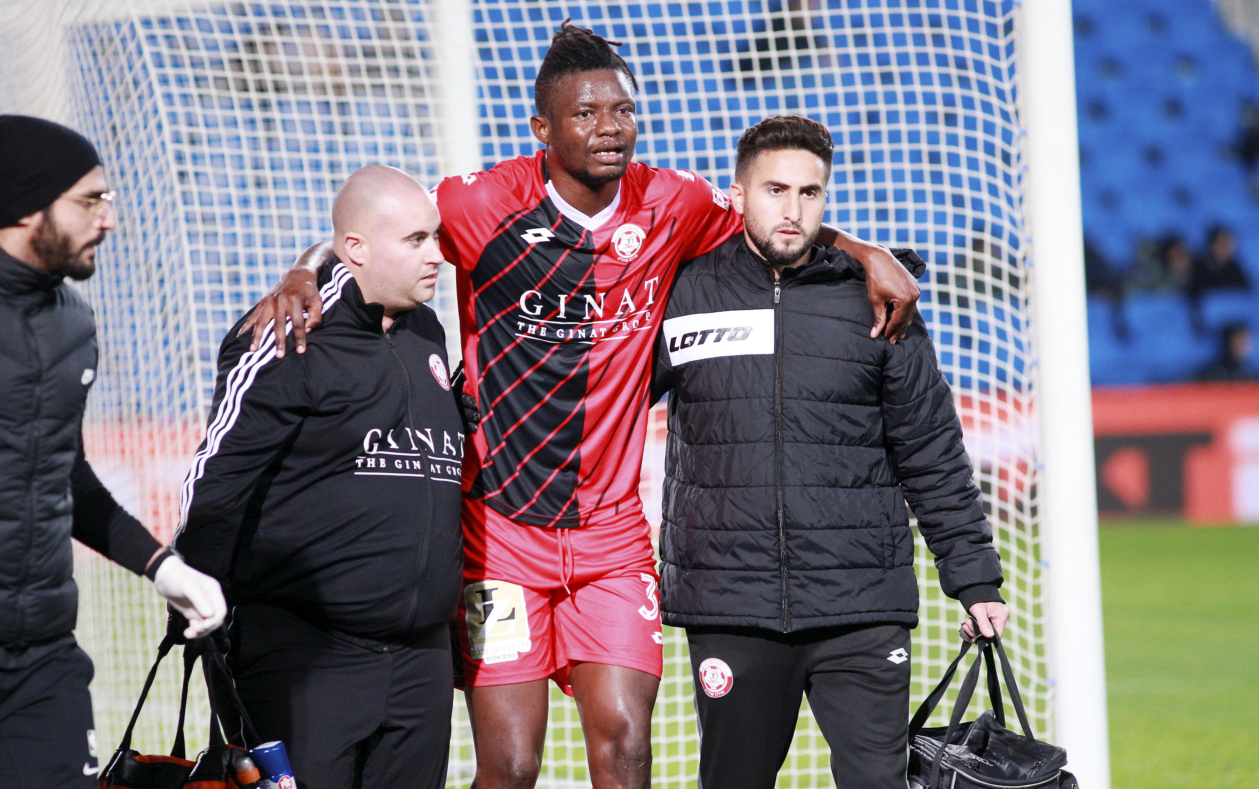 ג'ונתן סיסה שחקן הפועל חדרה פצוע