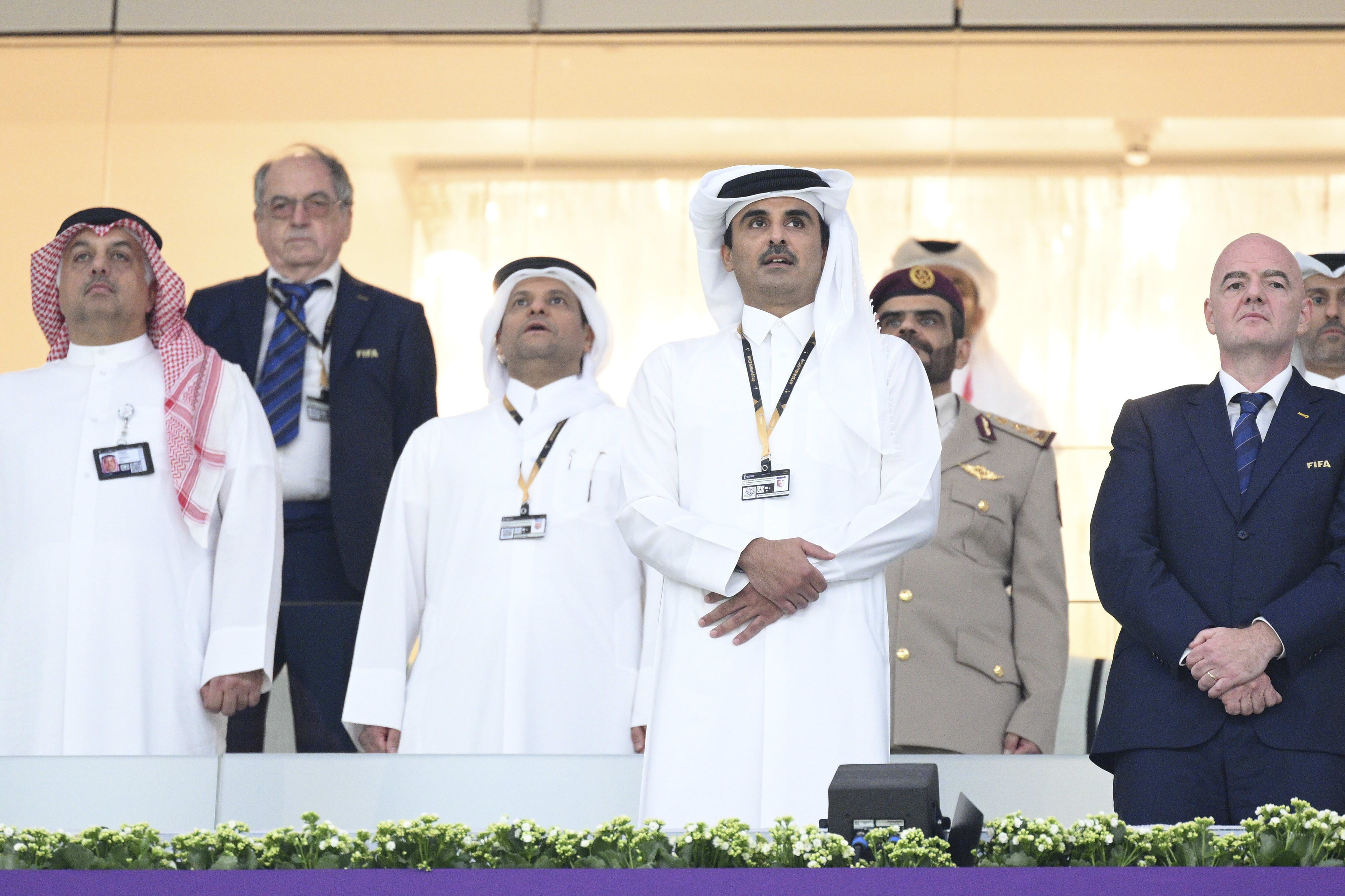 אמיר קטאר, תמים בן חמד אל-ת'אני, במשחק פתיחת המונדיאל, 20 בנובמבר 2022