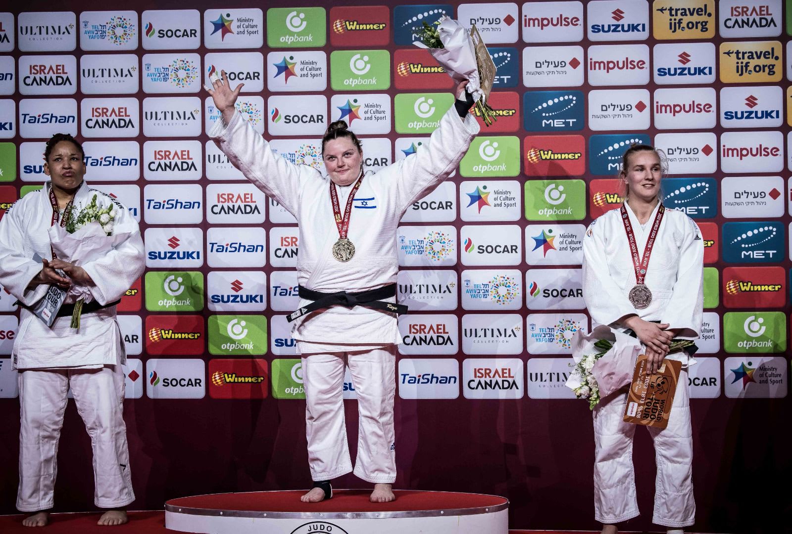 רז הרשקו עם מדליית זהב, גרנד סלאם תל אביב