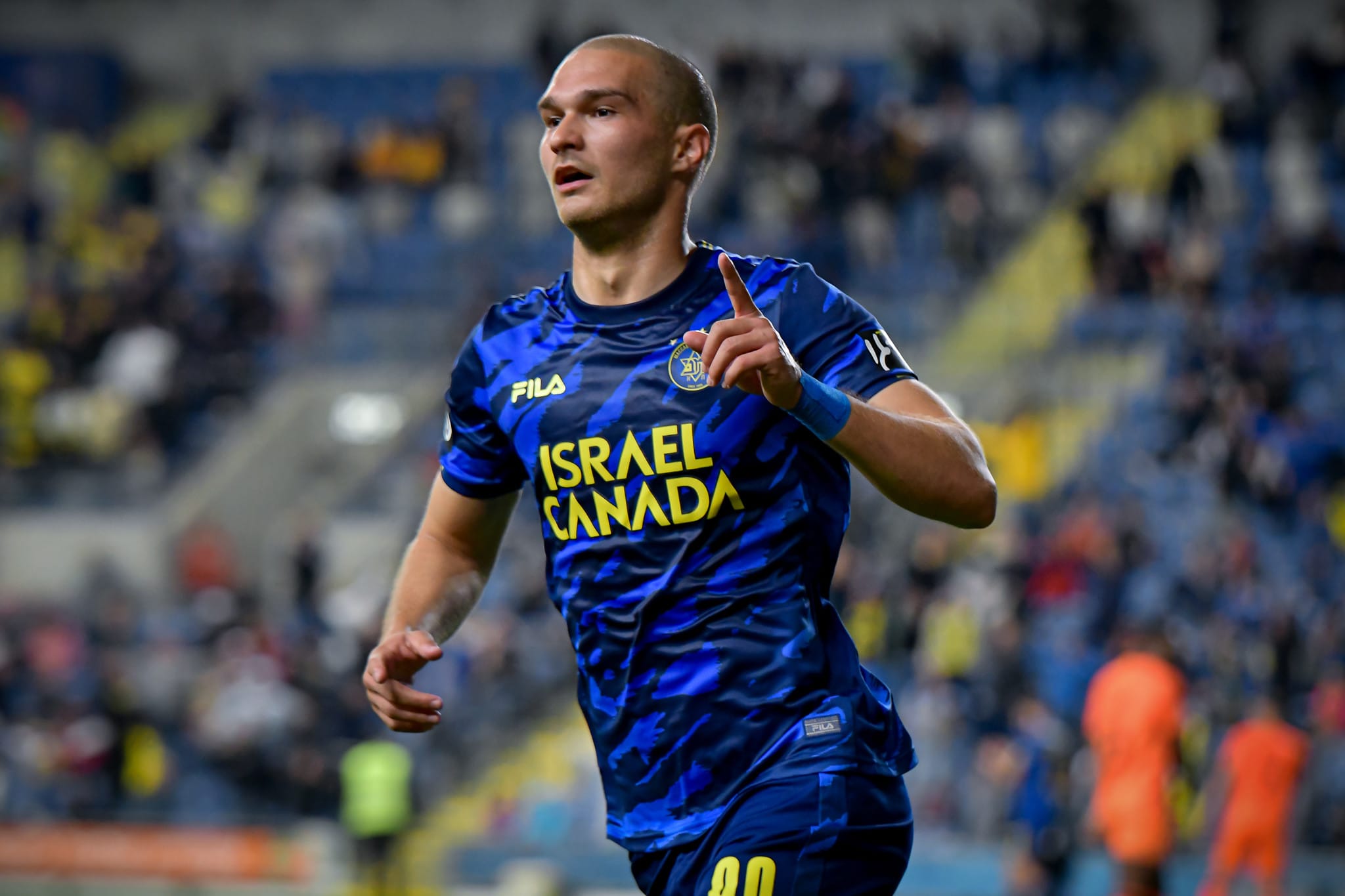 ג'ורג'ה יובאנוביץ' שחקן מכבי תל אביב חוגג שער