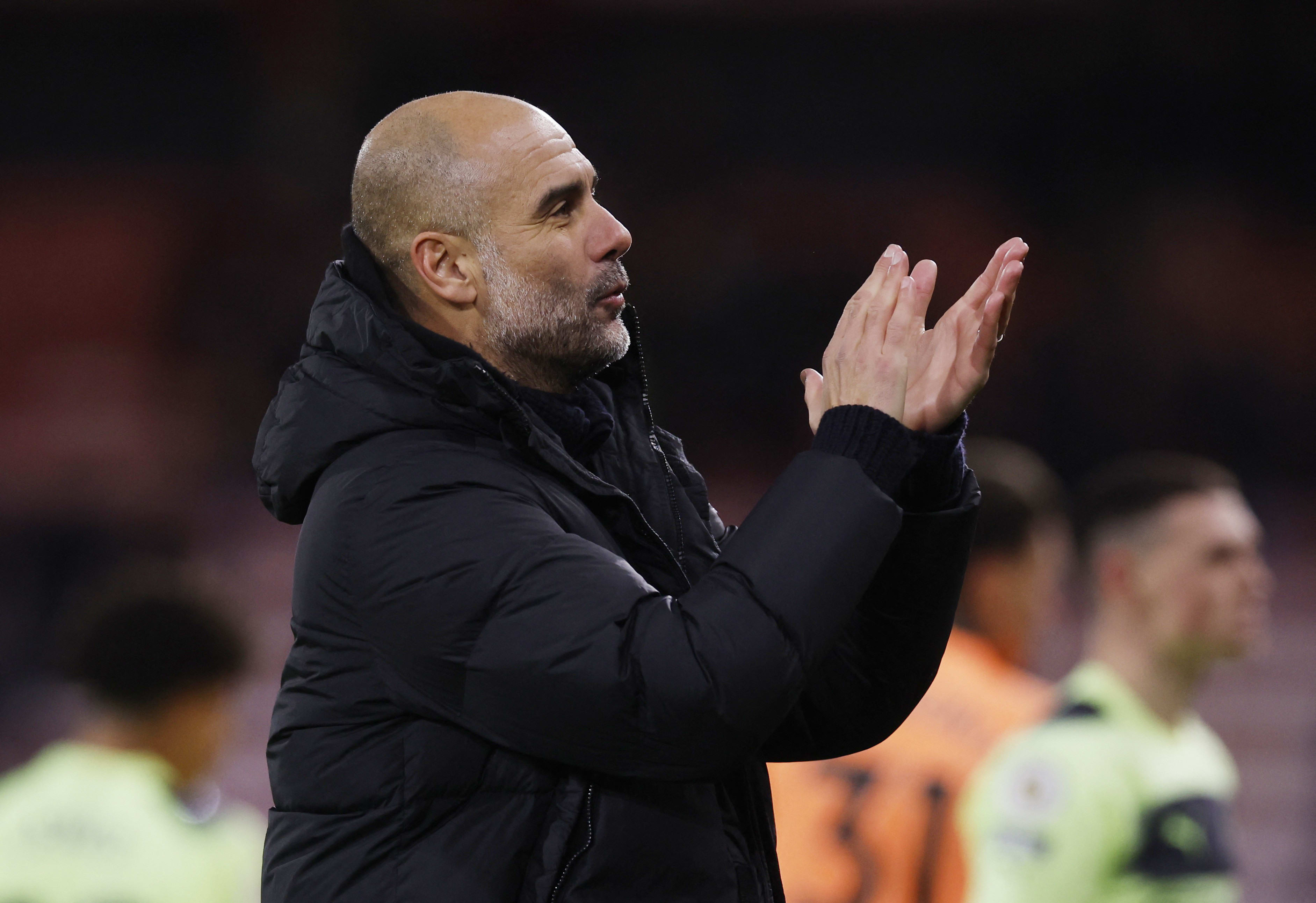 פפ גווארדיולה מאמן מנצ'סטר סיטי