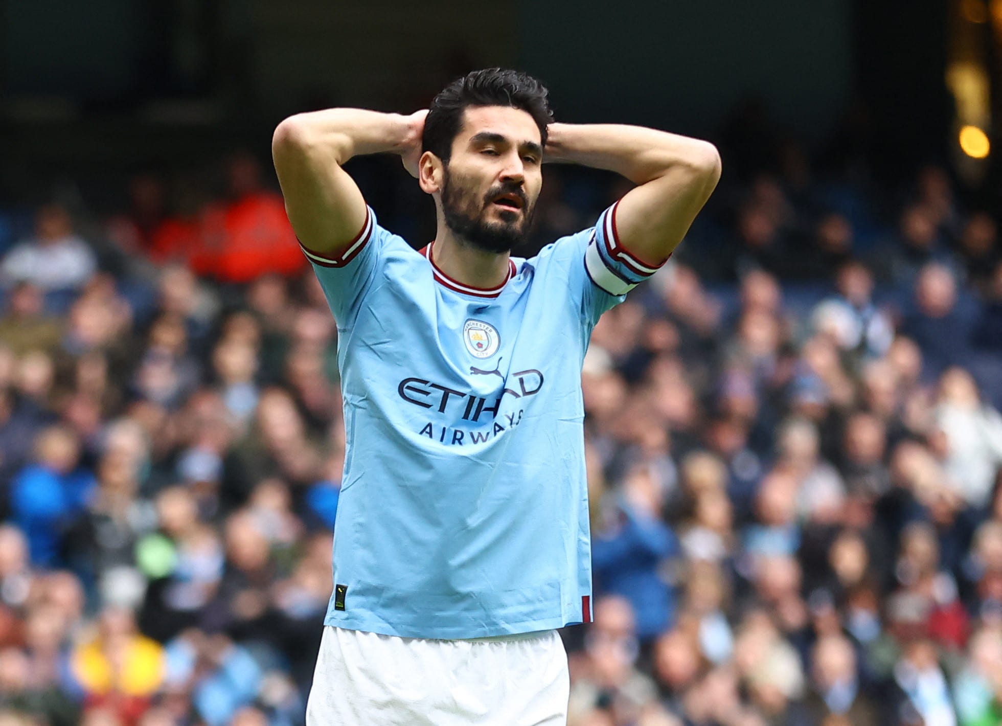 אילקאי גונדואן שחקן מנצ'סטר סיטי מאוכזב