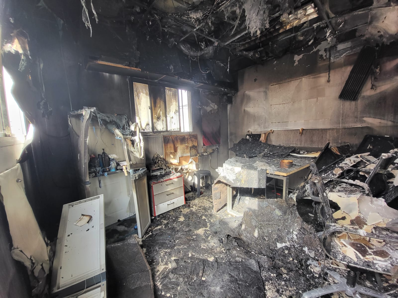 חשד להצתה במתחם האימונים של הפועל תל אביב