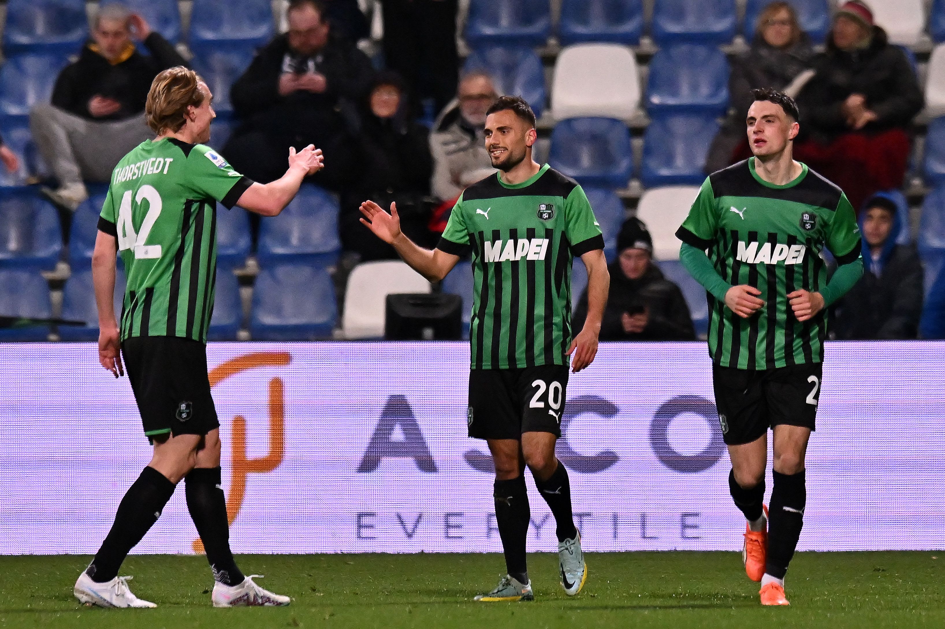 שחקני ססואולו חוגגים