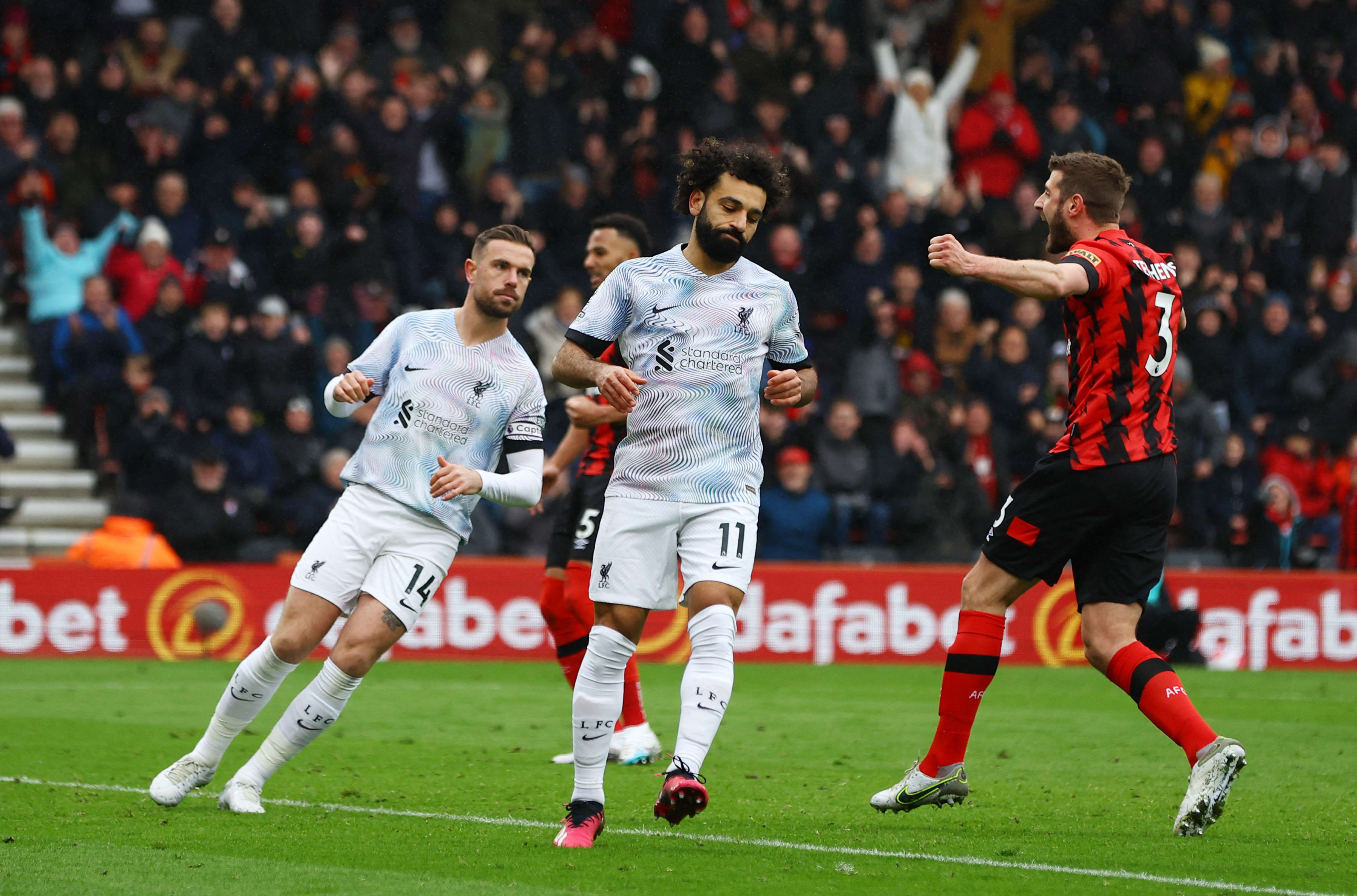 מוחמד סלאח שחקן ליברפול אחרי החמצת פנדל