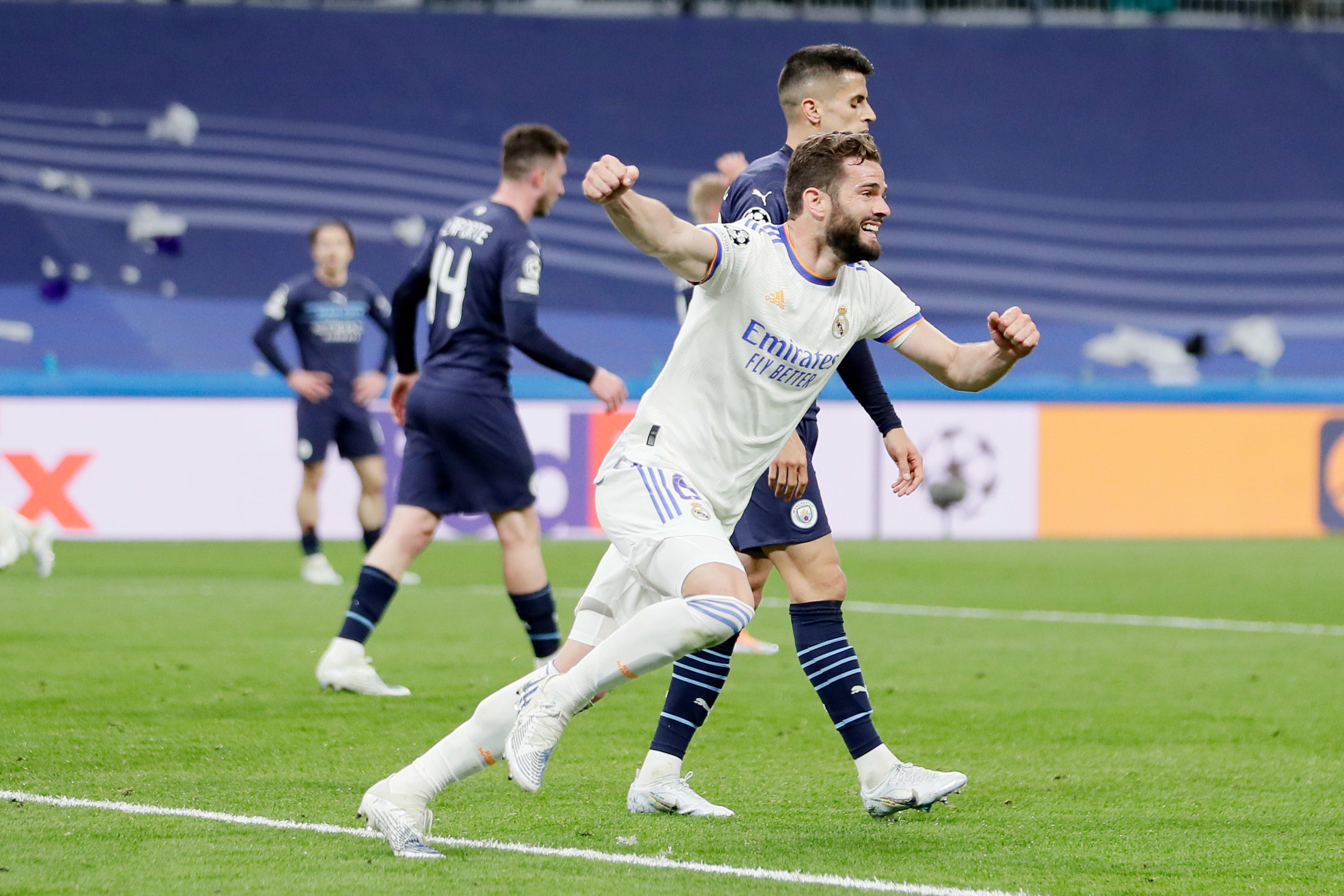 נאצ'ו שחקן ריאל מדריד חוגג