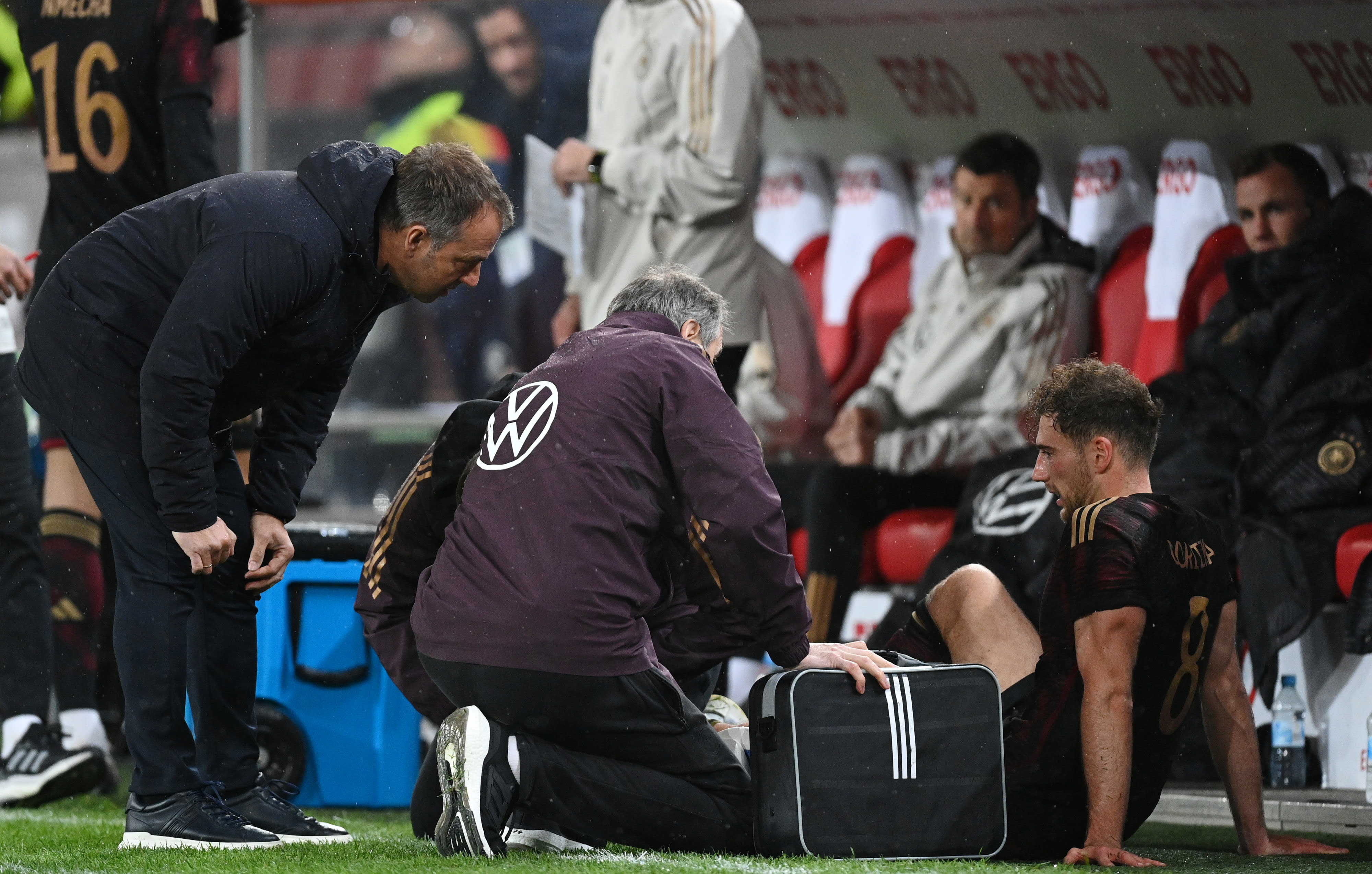 לאון גורצקה שחקן נבחרת גרמניה פצוע