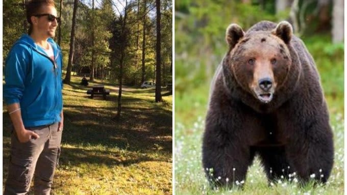 הרץ האיטלקי אנדראה פאפי, שנרצח על ידי דוב