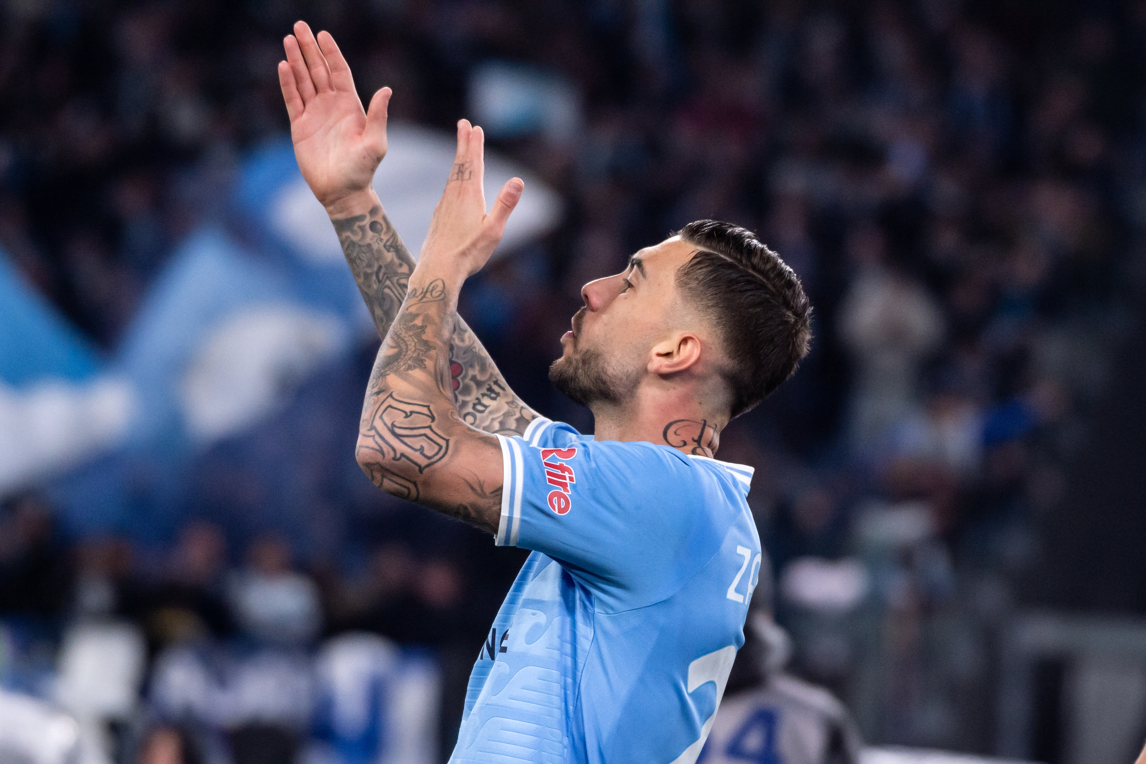 מתיאה זקאני שחקן לאציו חוגג שער