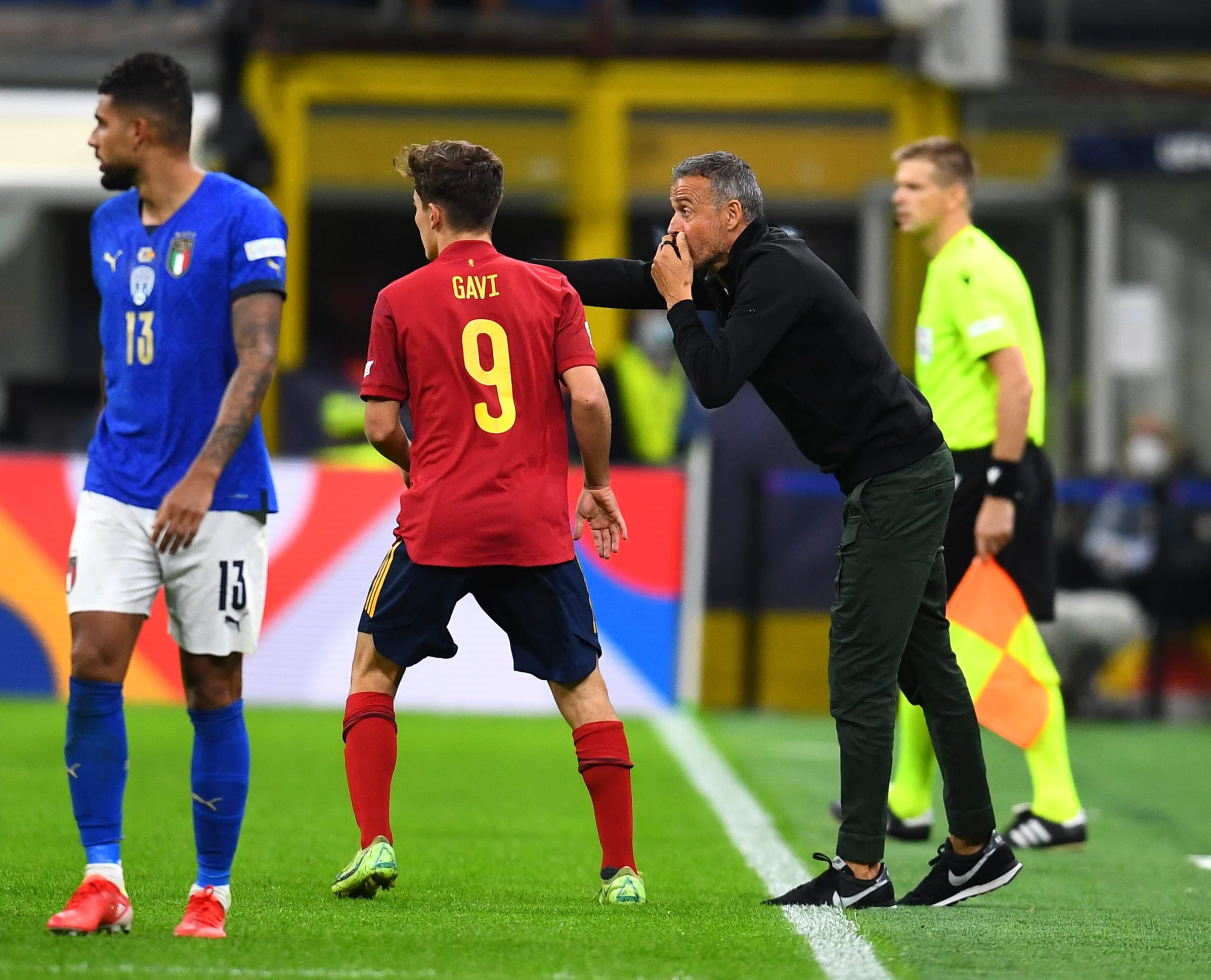 מאמן נבחרת ספרד לשעבר לואיס אנריקה עם גאבי