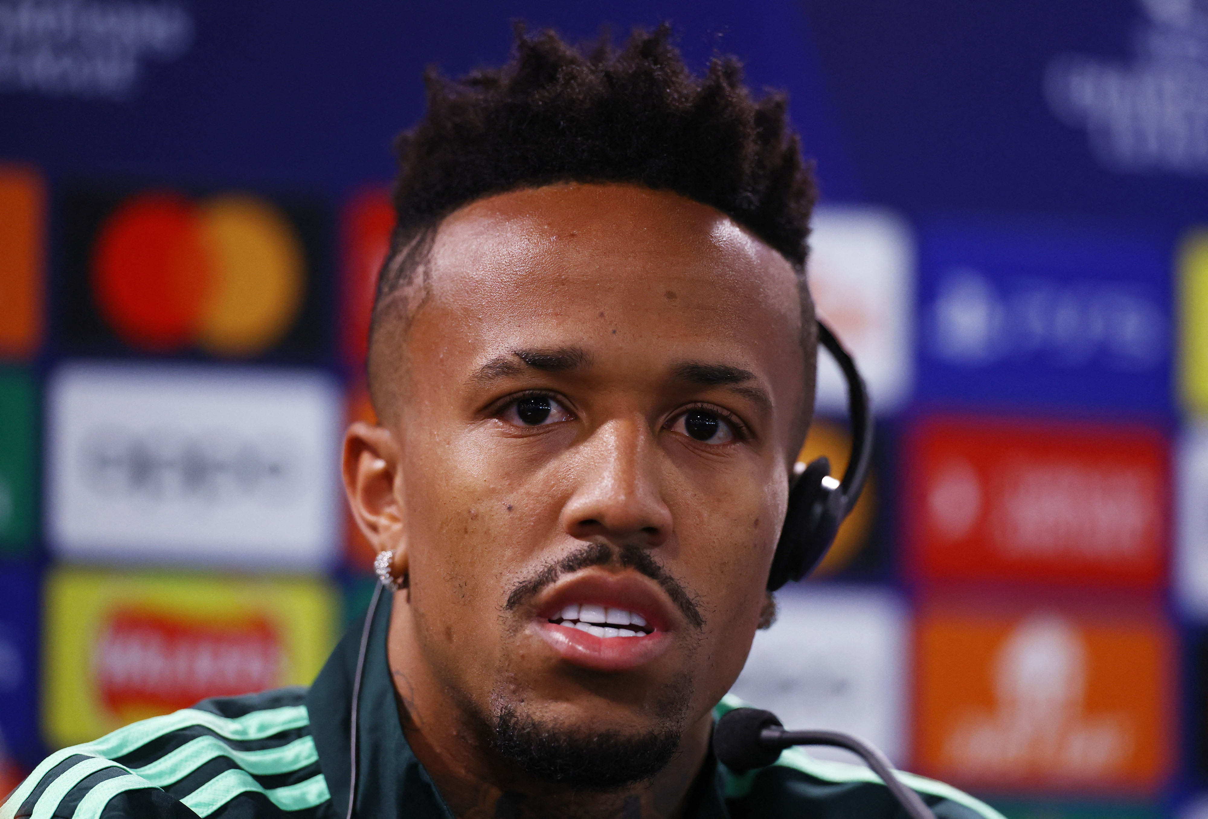 אדר מיליטאו שחקן ריאל מדריד במסיבת עיתונאים