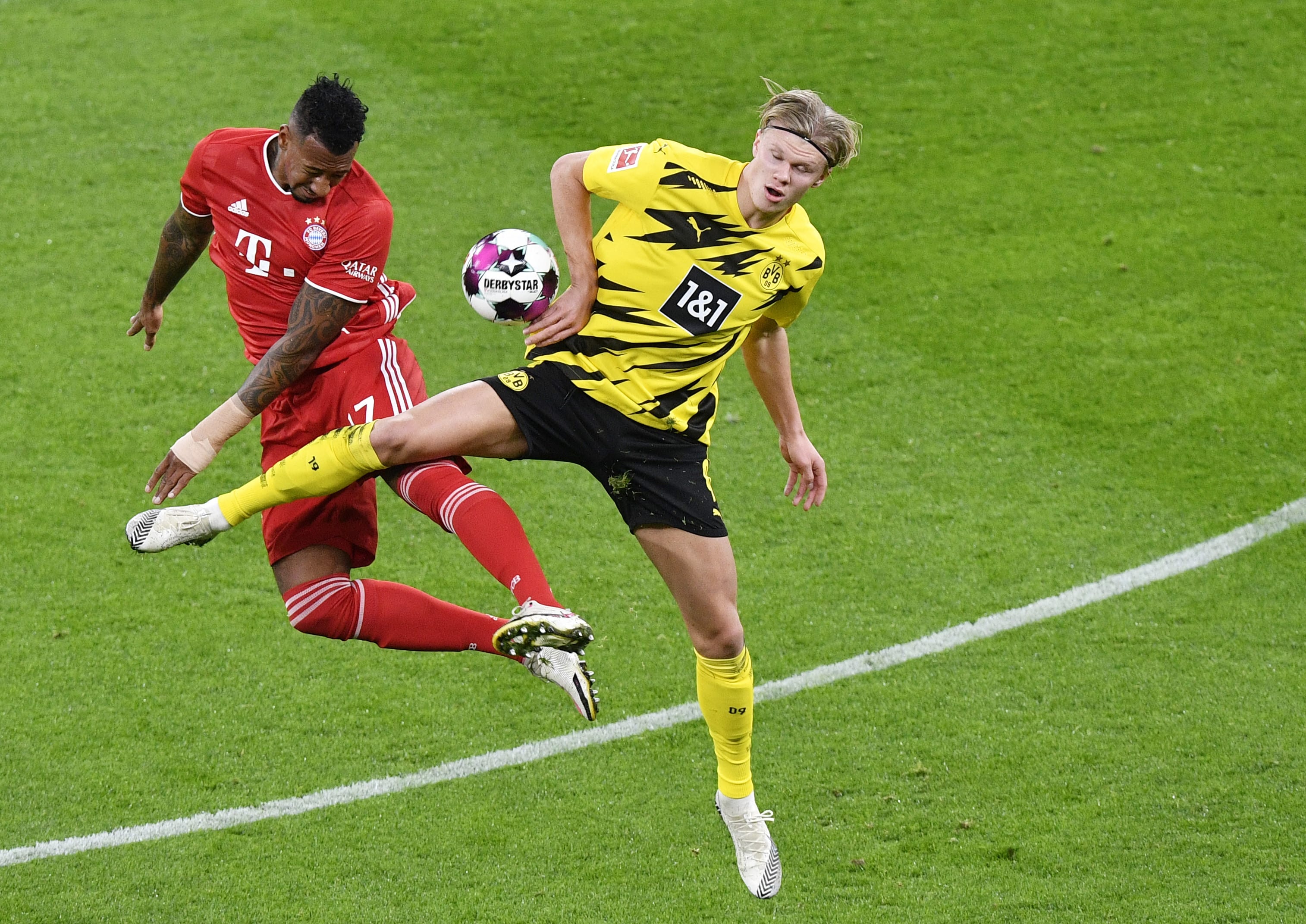 ג'רום בואטנג באיירן מינכן במאבק עם ארלינג הולאנד