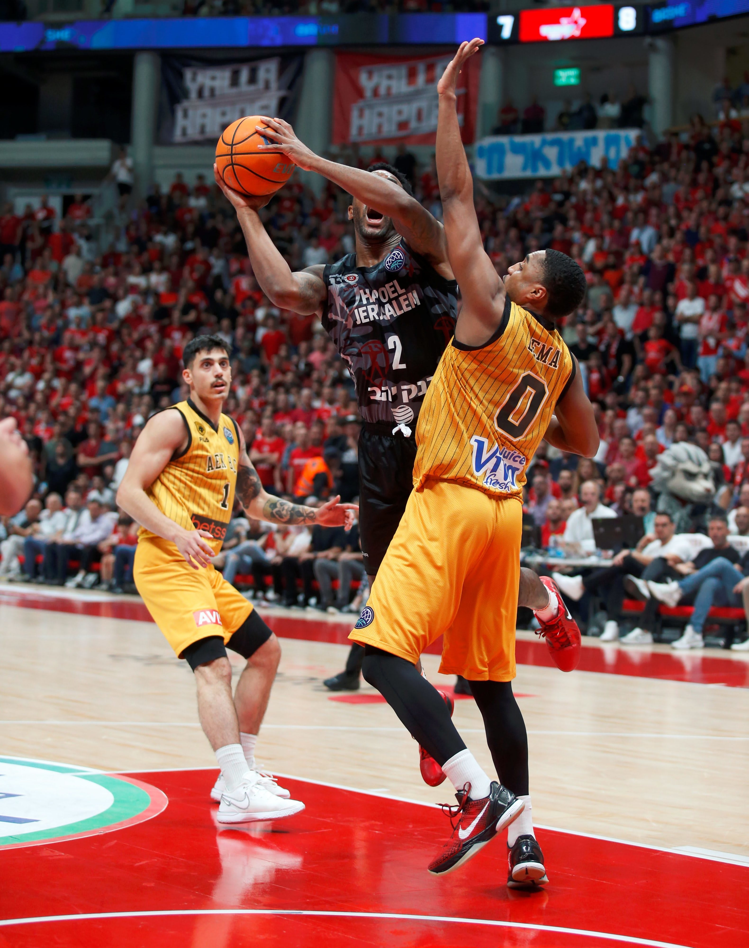 ליוואי רנדולף הפועל ירושלים מול א.א.ק אתונה