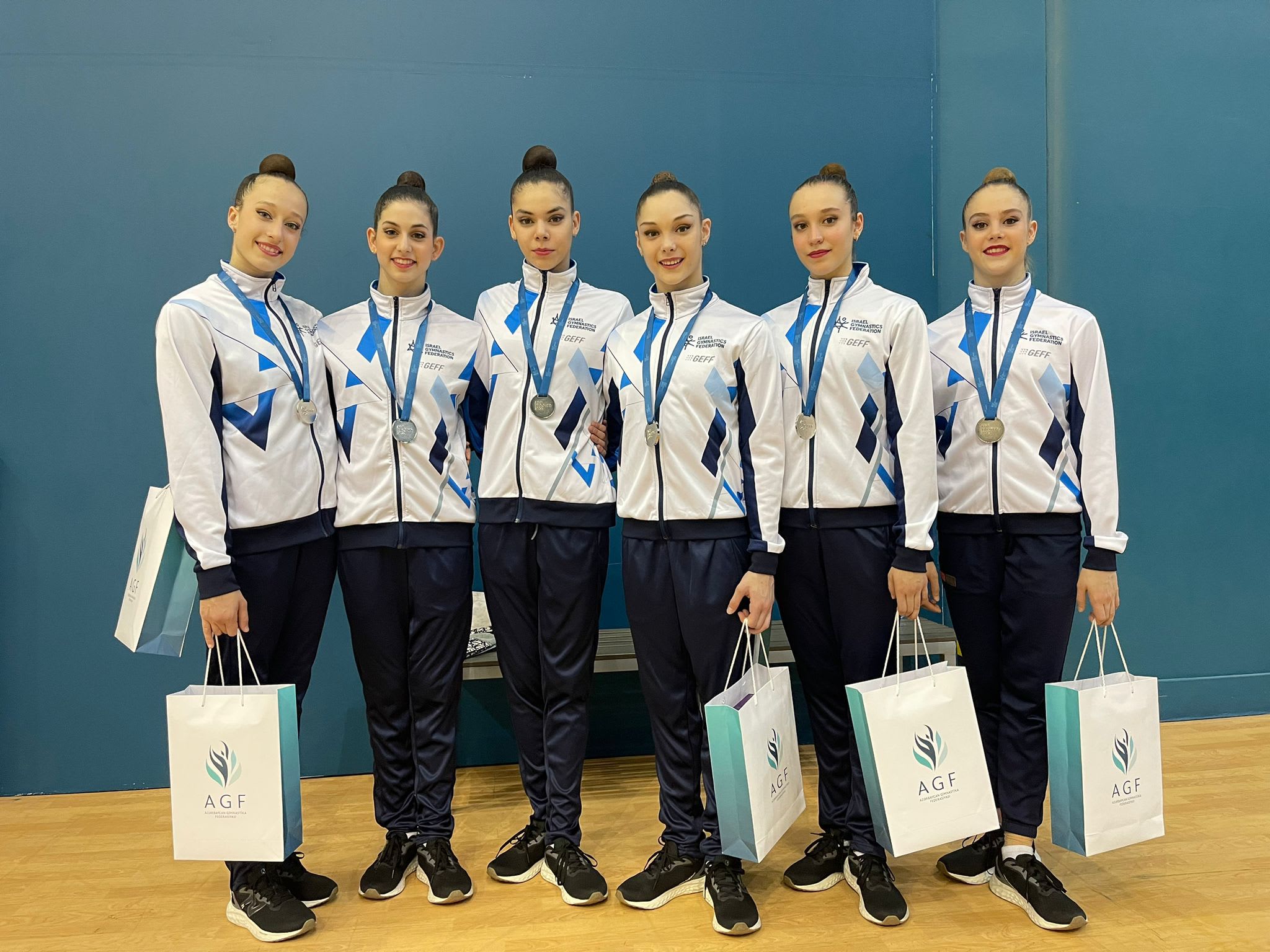 התעמלות אמנותית: נבחרת ישראל זכתה במדליית כסף בקרב-רב בגביע העולם בבאקו