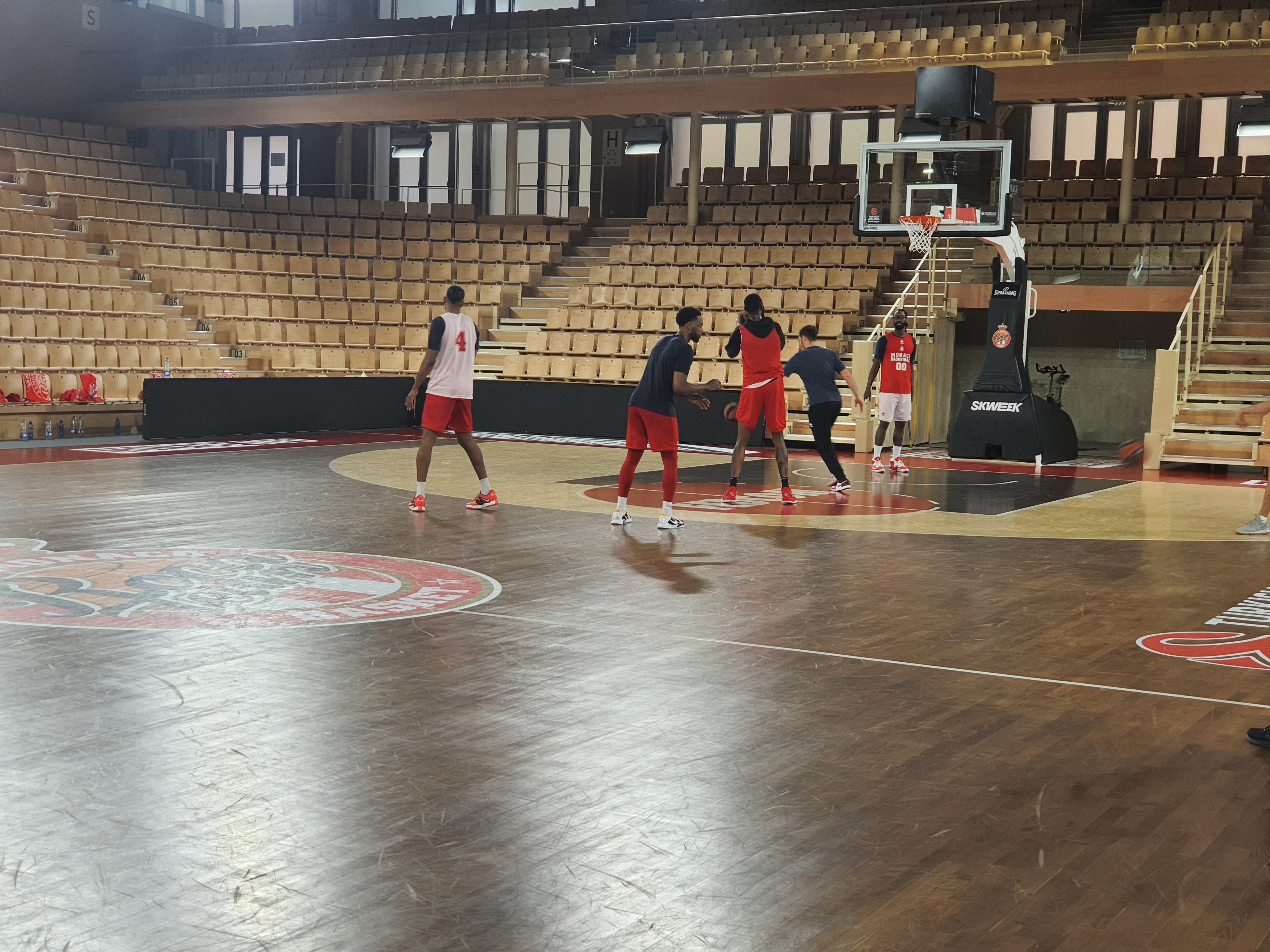 אימון מונאקו לפני משחק מספר 5 נגד מכבי תל אביב