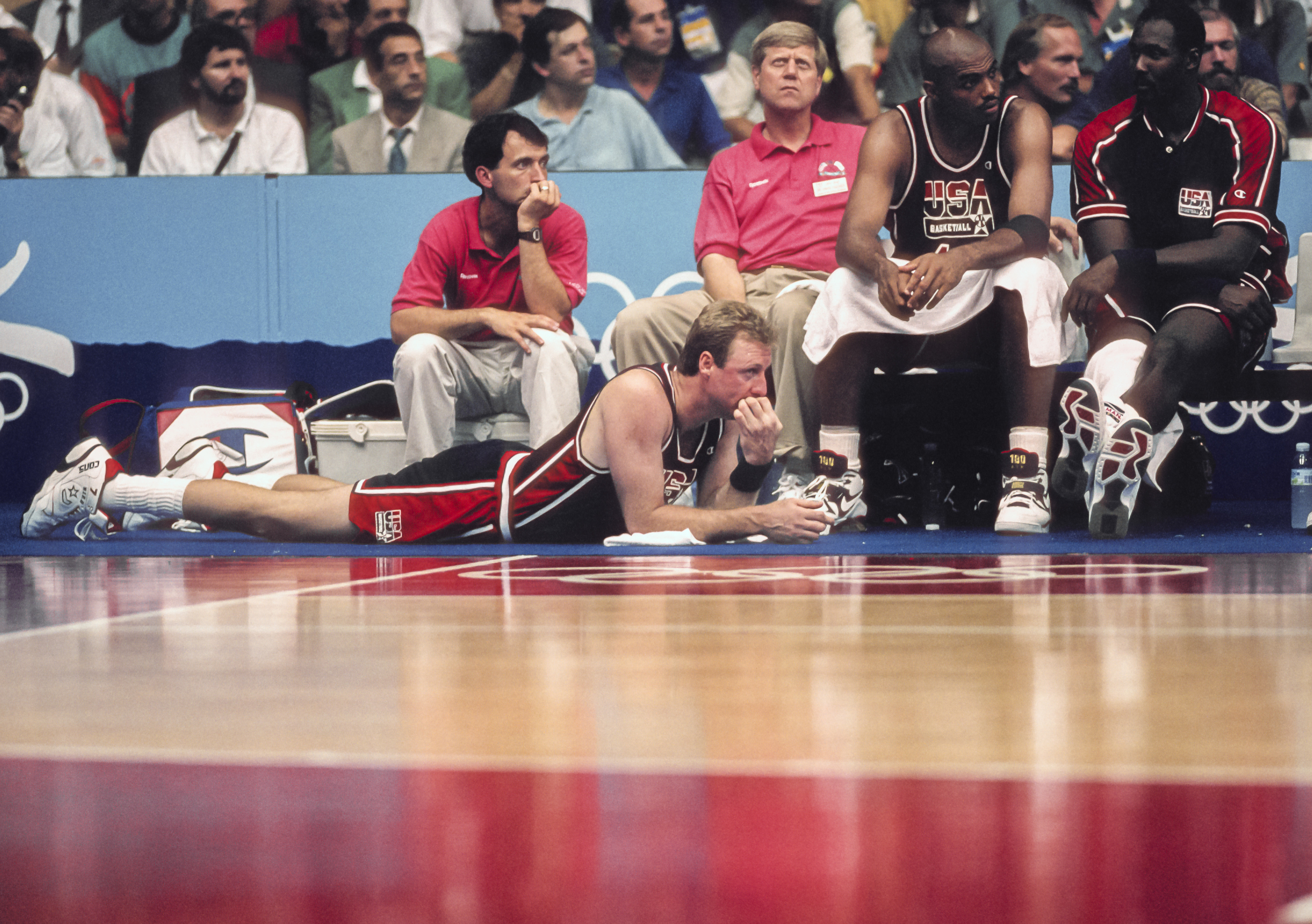 קרל מלון, צ'ארלס בארקלי, לארי בירד, נבחרת ארצות הברית