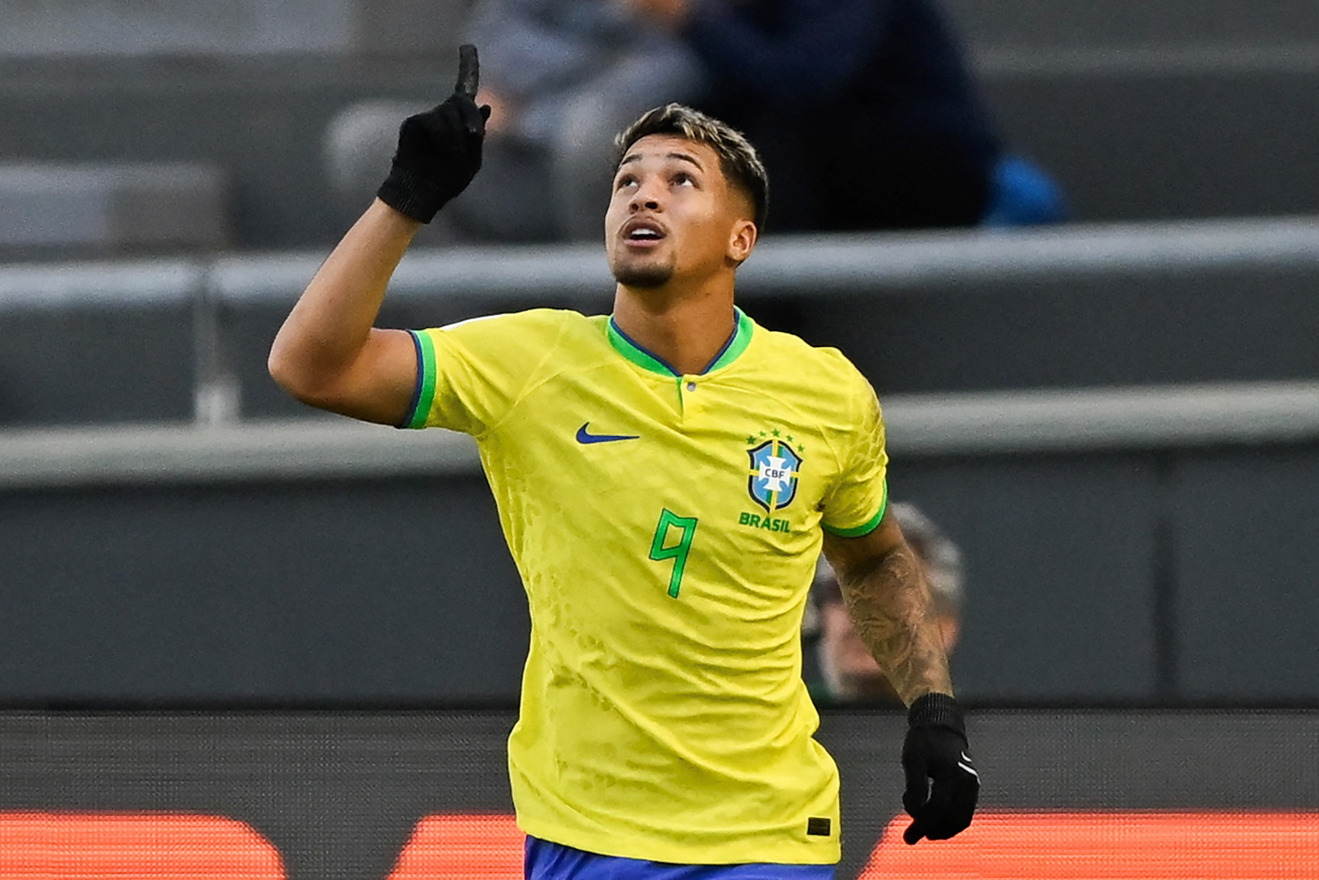 מרכוס לאונרדו נבחרת הנוער של ברזיל חוגג