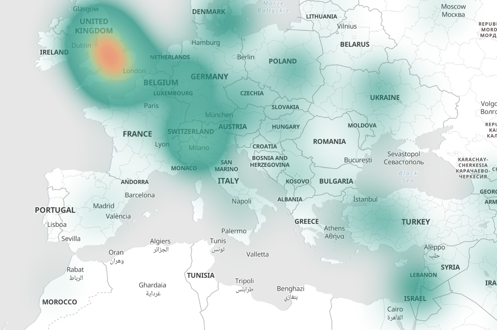 מפת חום איסטנבול