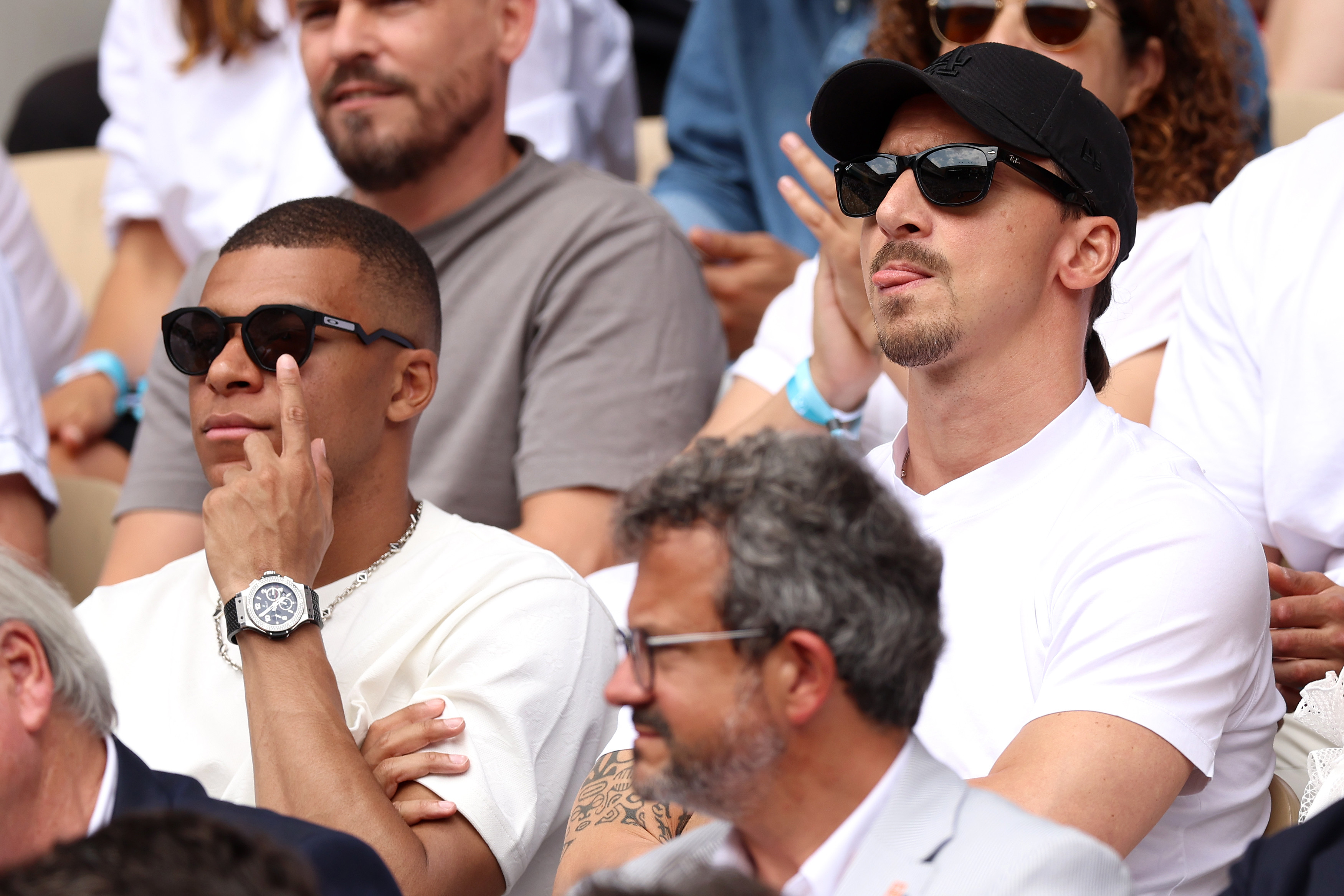 קיליאן אמבפה עם זלאטן איברהימוביץ' בגמר רולאן גארוס