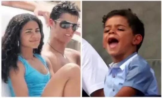 רונאלדו לצד האם. התמונה שהופצה ברשתות