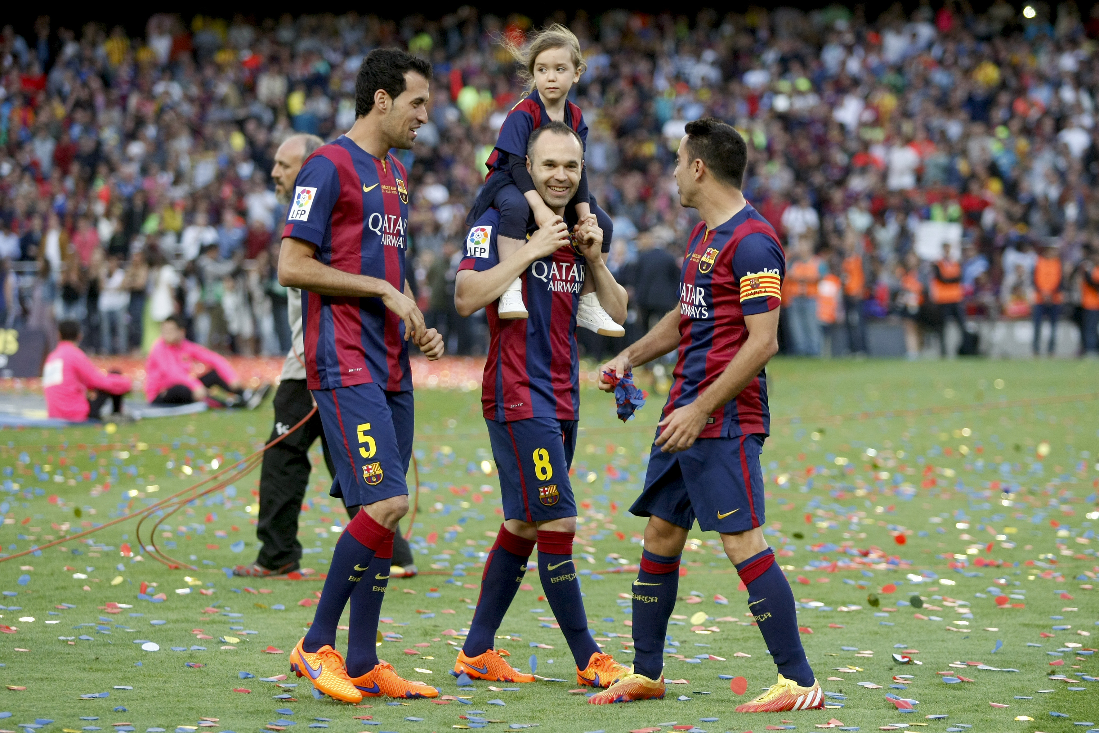 סרחיו בוסקט, צ'אבי, אנדרס אינייסטה