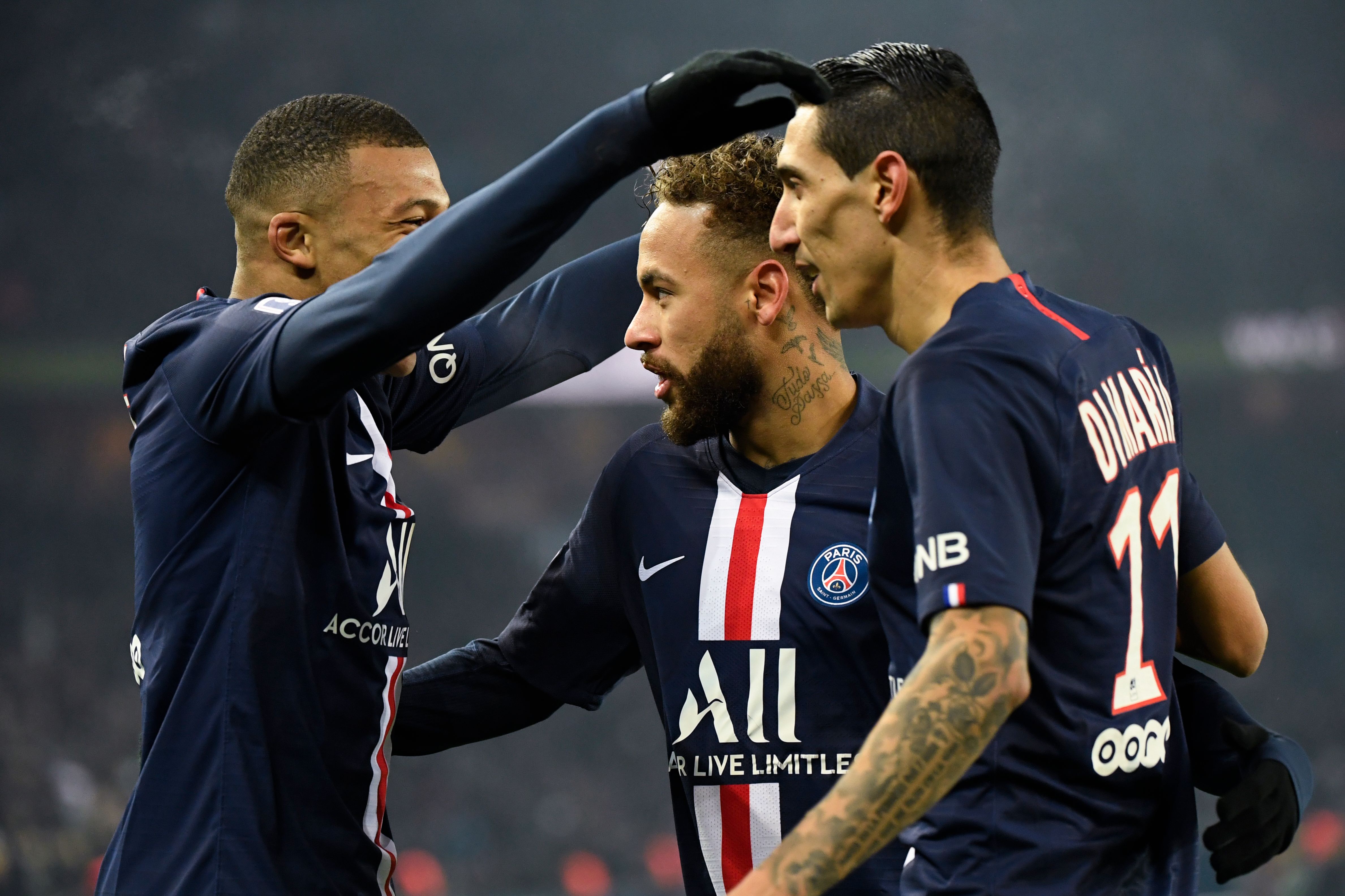 ניימאר, קיליאן אמבפה, אנחל די מריה