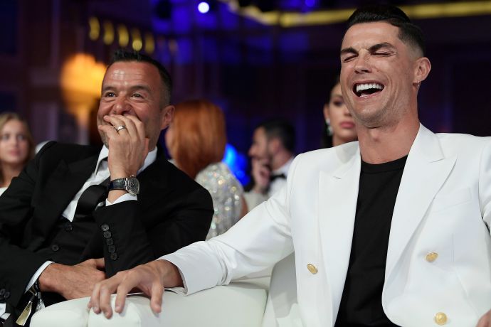 כריסטיאנו רונאלדו עם סוכנו ז'ורז'ה מנדש