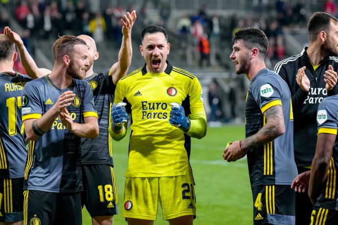 שוער פיינורד אופיר מרציאנו חוגג