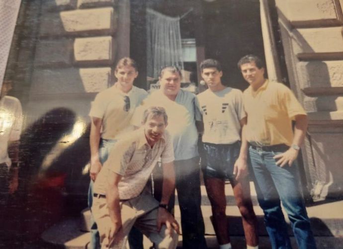 ללה סטוצ'ינסקי, טל בנין, פרנץ פושקאש, רואי חדד והעיתונאי בן שלום