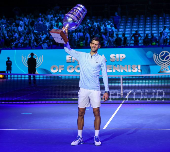 הטניסאי הסרבי נובאק דג'וקוביץ', אלוף טורניר תל אביב