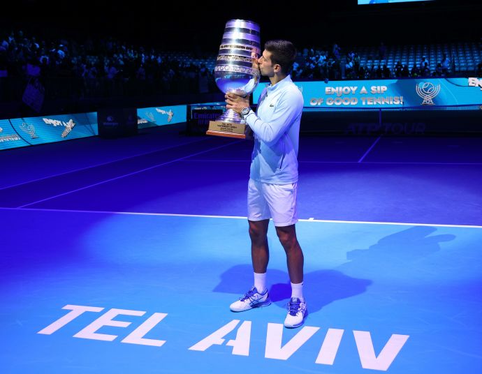 הטניסאי הסרבי נובאק דג'וקוביץ', אלוף טורניר תל אביב